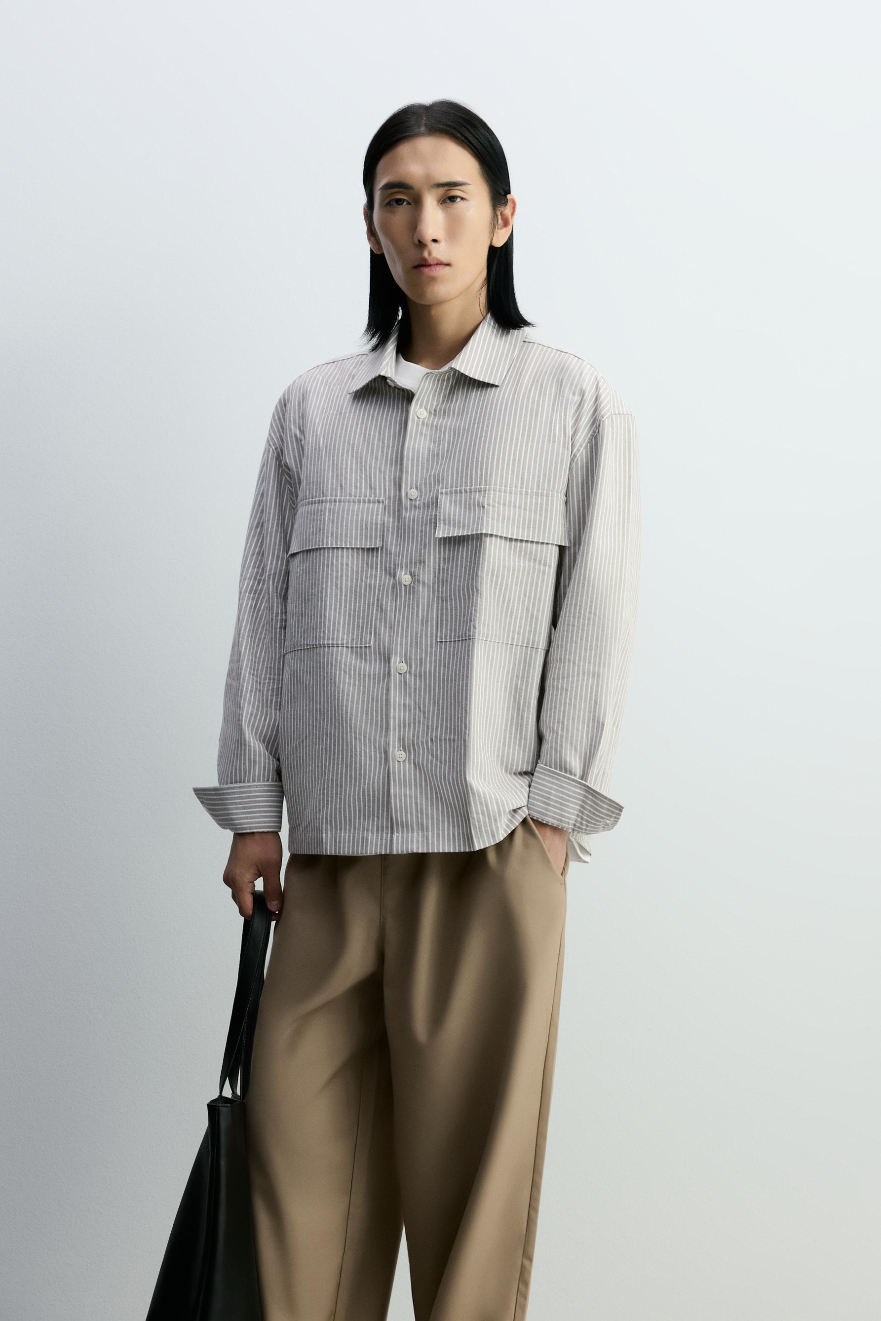 Camisa Oxford Boxy rayas