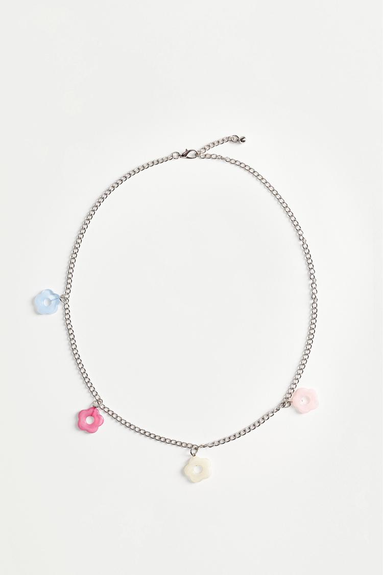 Flower chain belt — PINK TONES