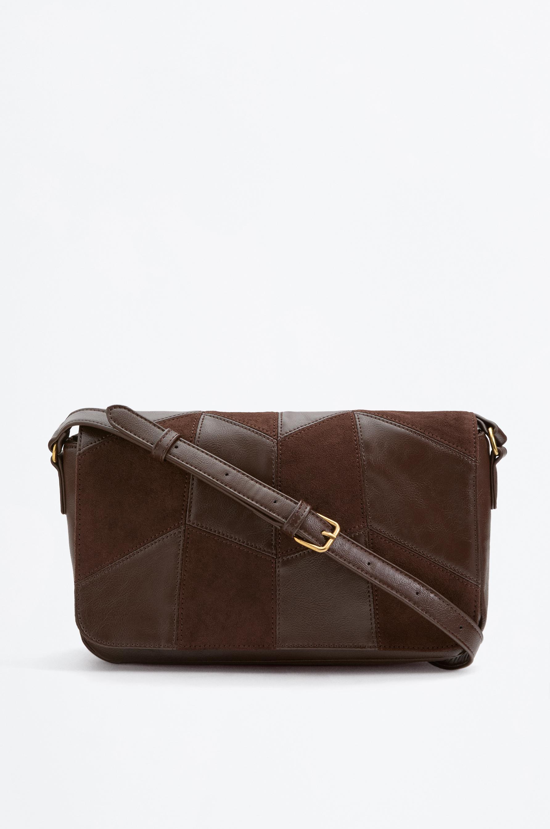 Bolso bandolera solapa detalle patchwork