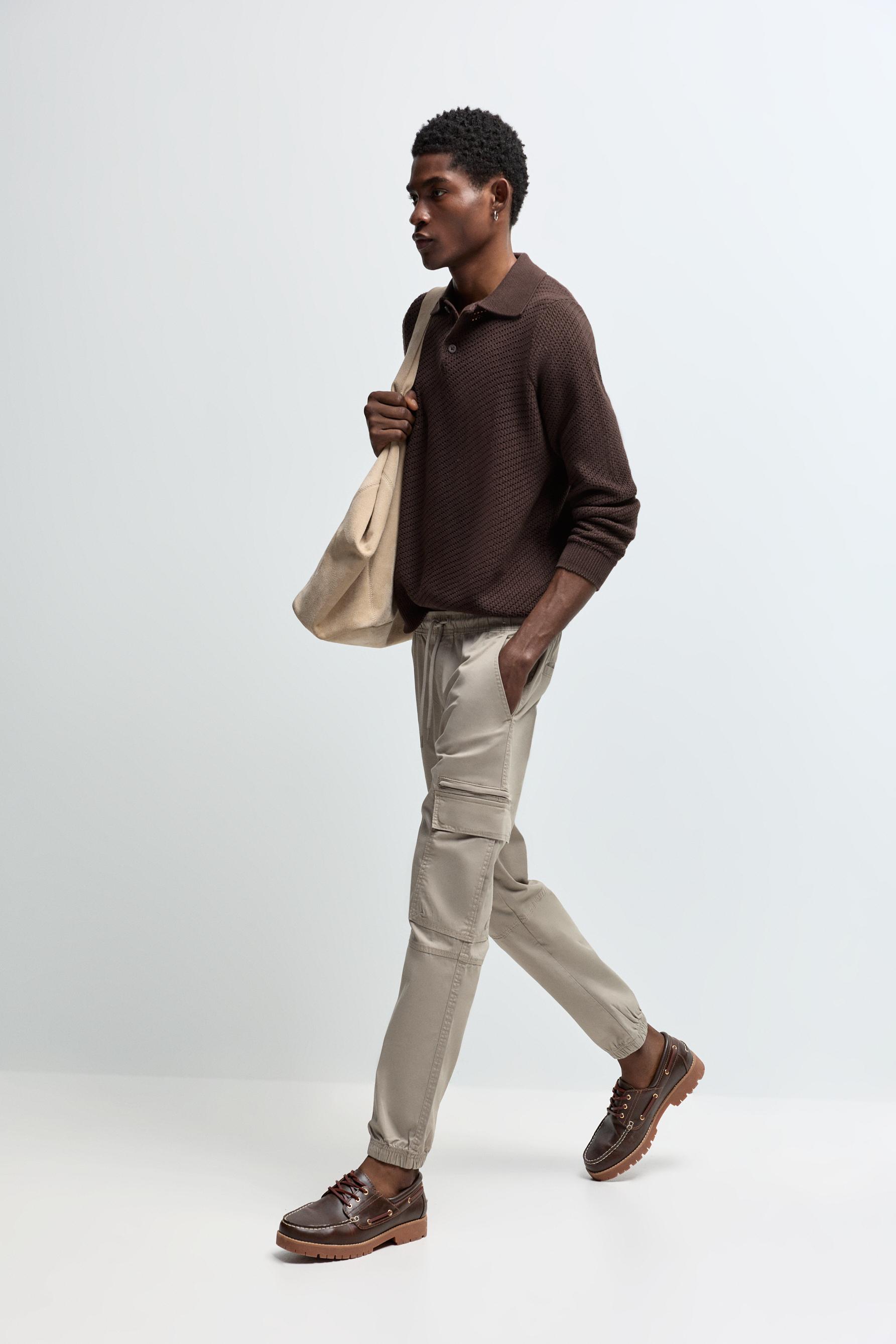 Cargo jogger trousers — KHAKI