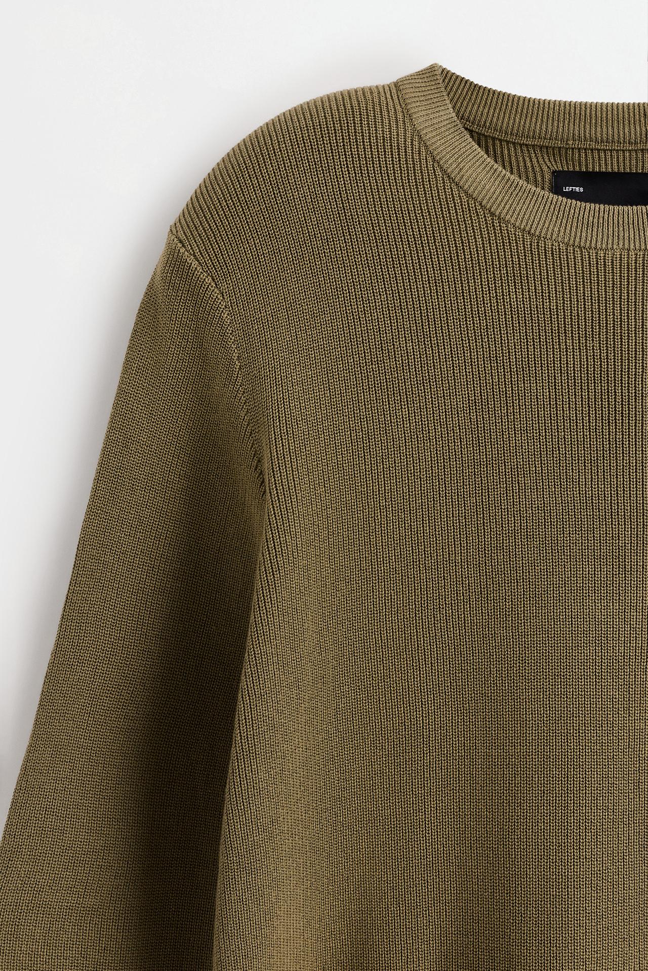 Textured sweater — PALE KHAKI