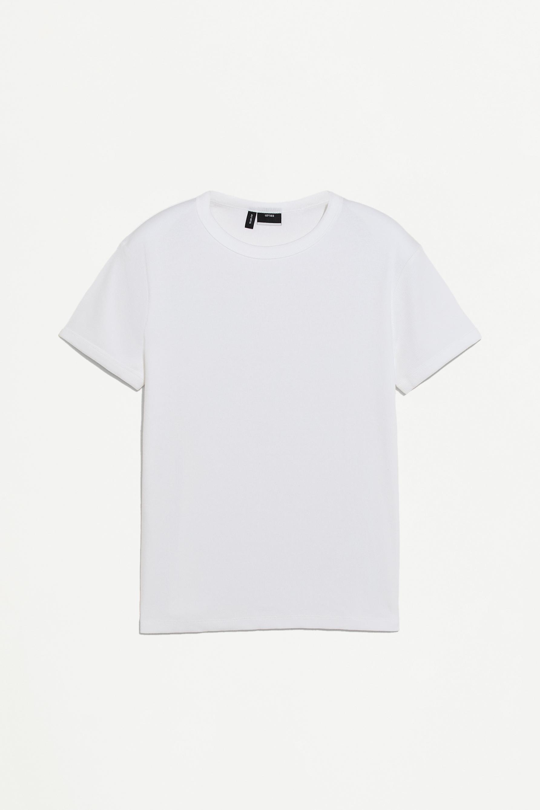 Rib T-shirt — OFF WHITE