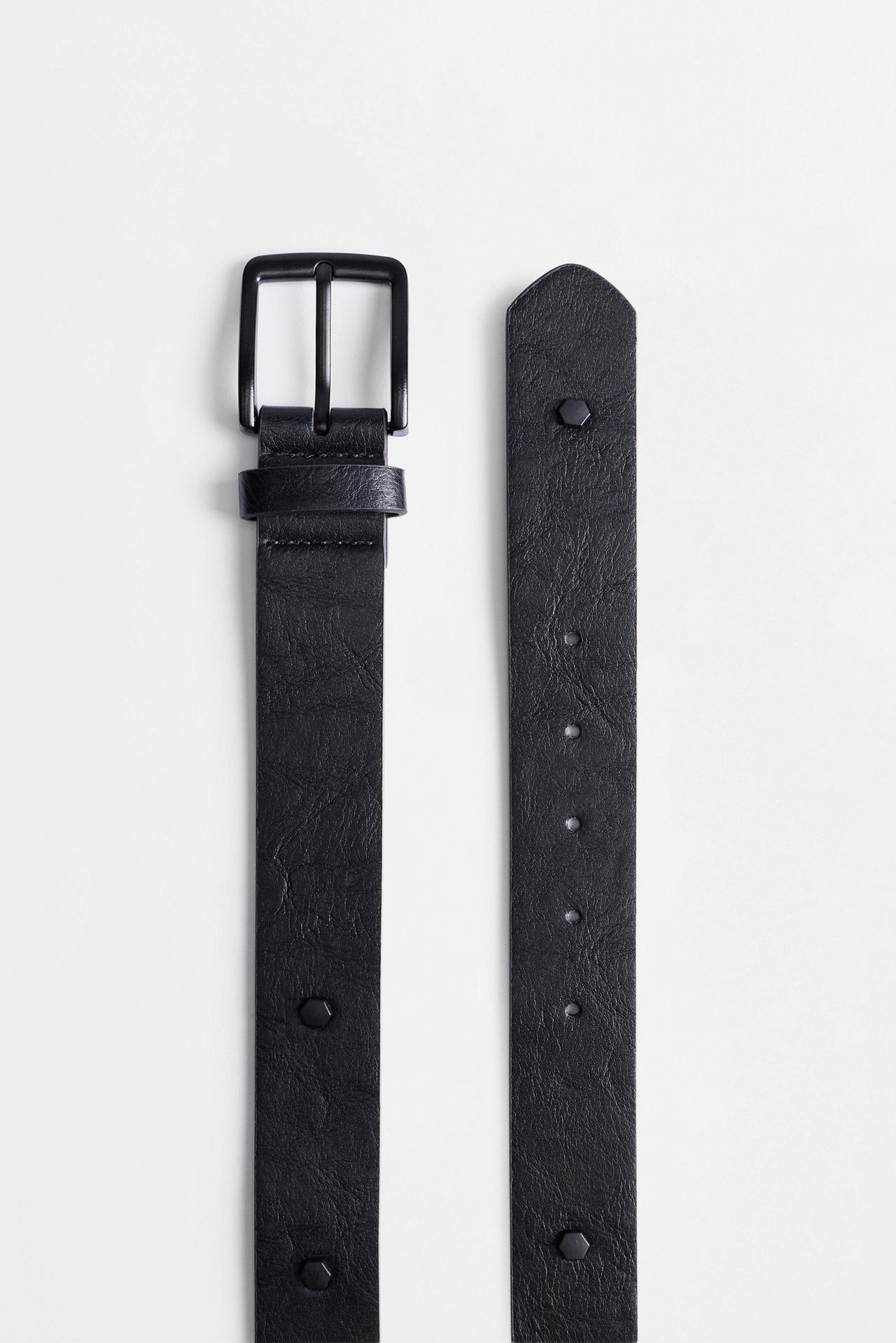 Studded belt — BLACK