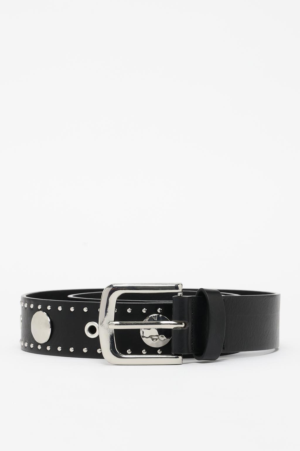 Metallic details belt