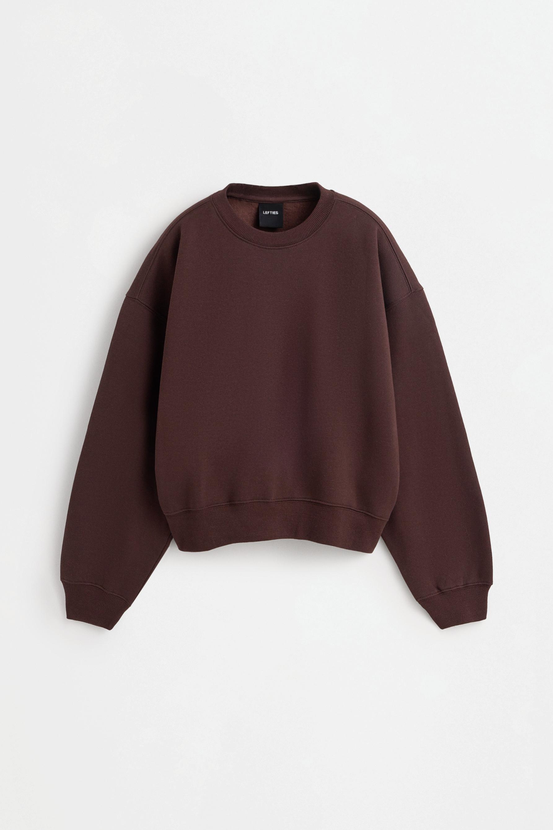 Basic tracksuit sweatshirt — CHOCOLATE
