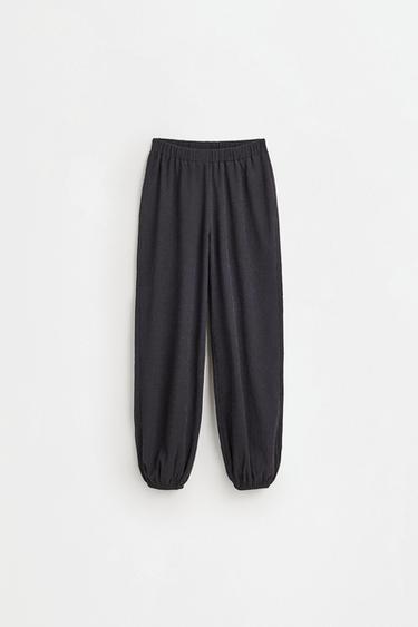 Crepe sarouel trousers — ANTHRACITE GREY 2