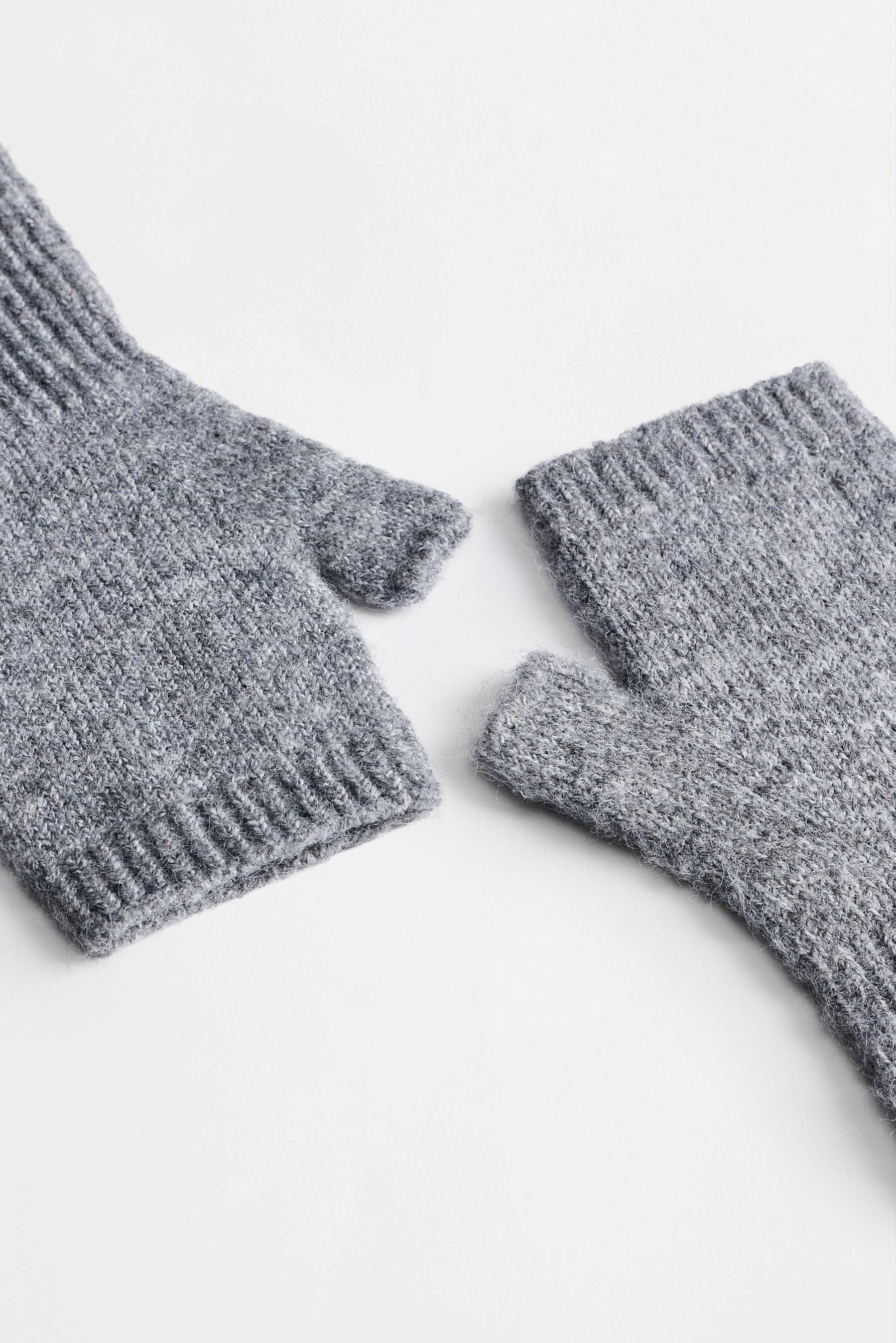 Long mitten gloves — ANTHRACITE GREY