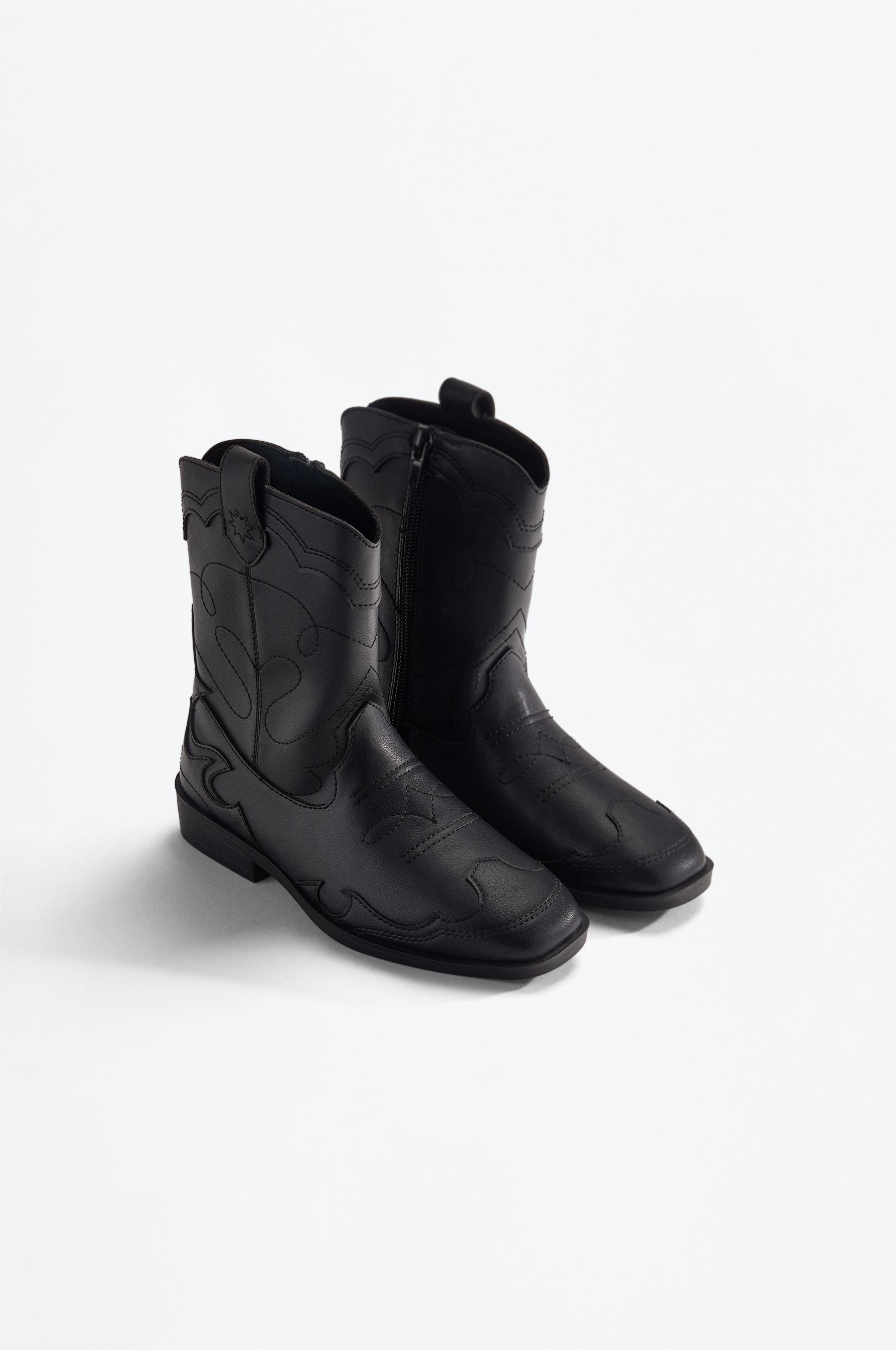 Cowboy boot — BLACK