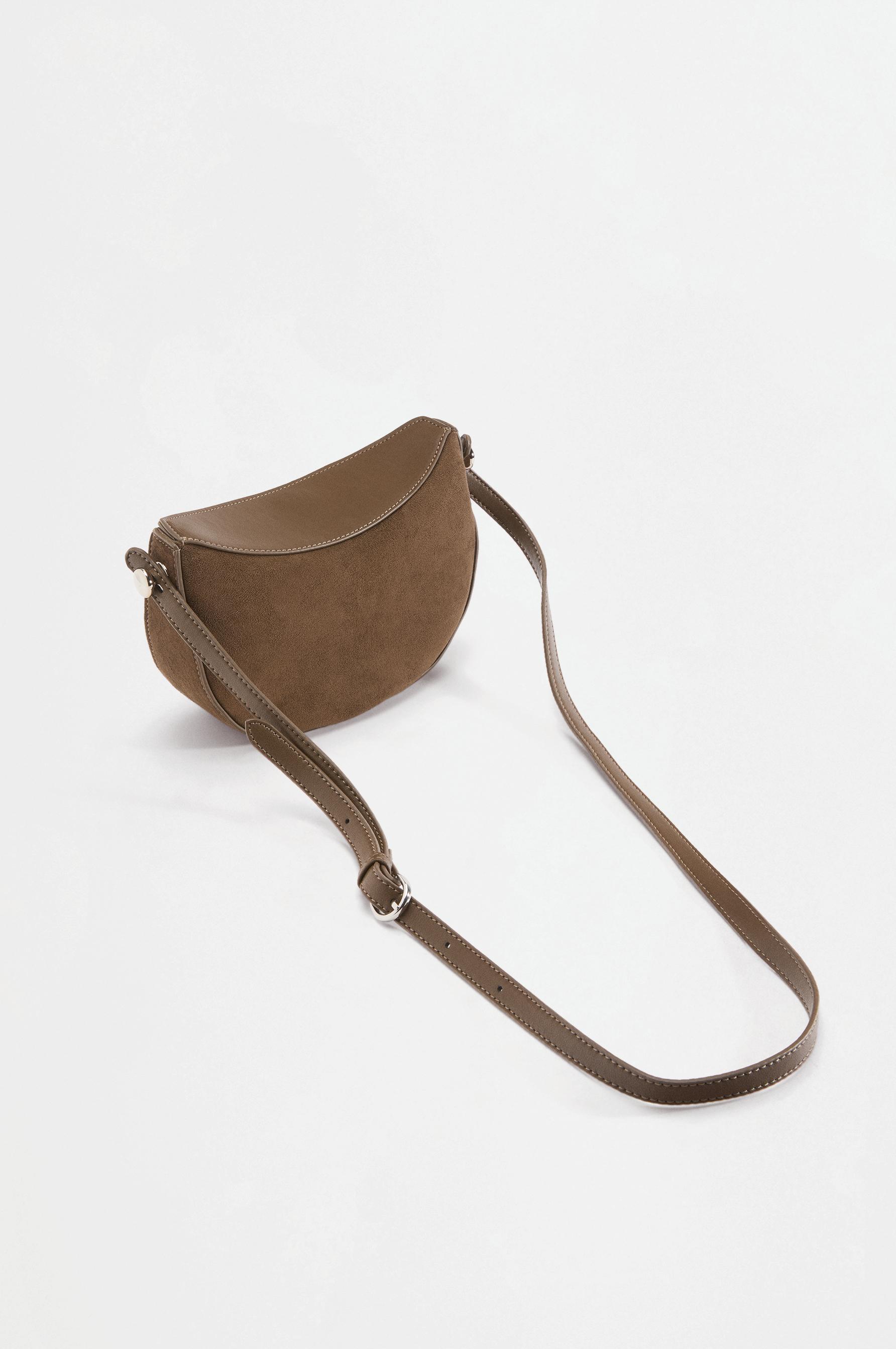 Half-moon crossbody bag — KHAKI