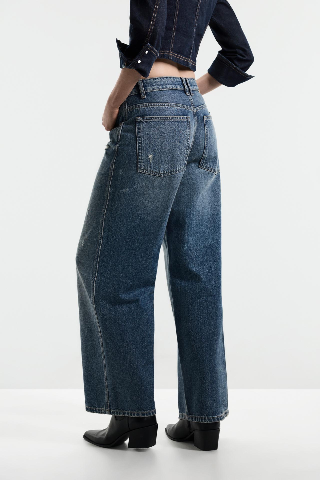 Distressed baggy jeans — PASTEL BLUE