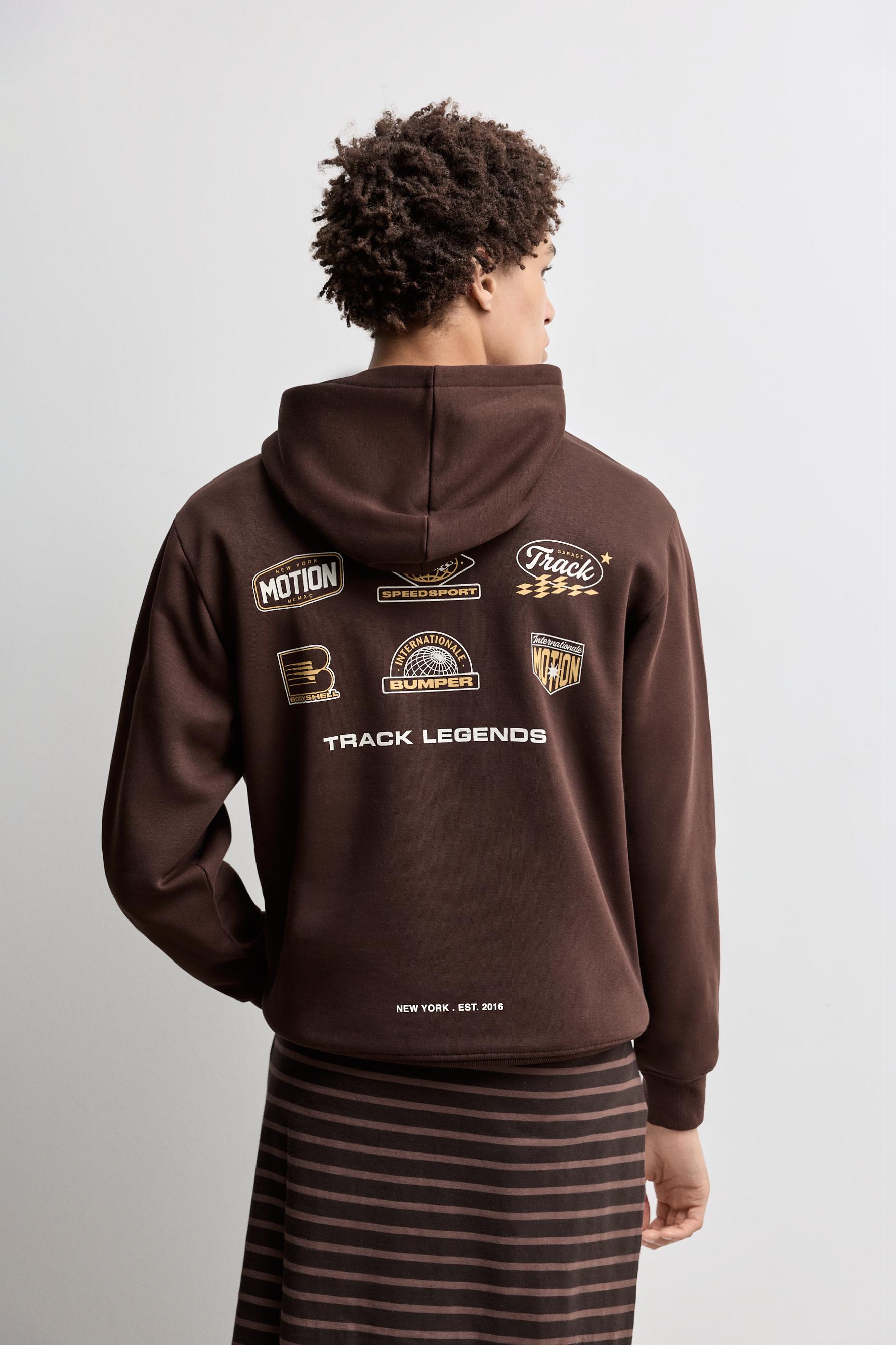 Printed sweatshirt — MAROON