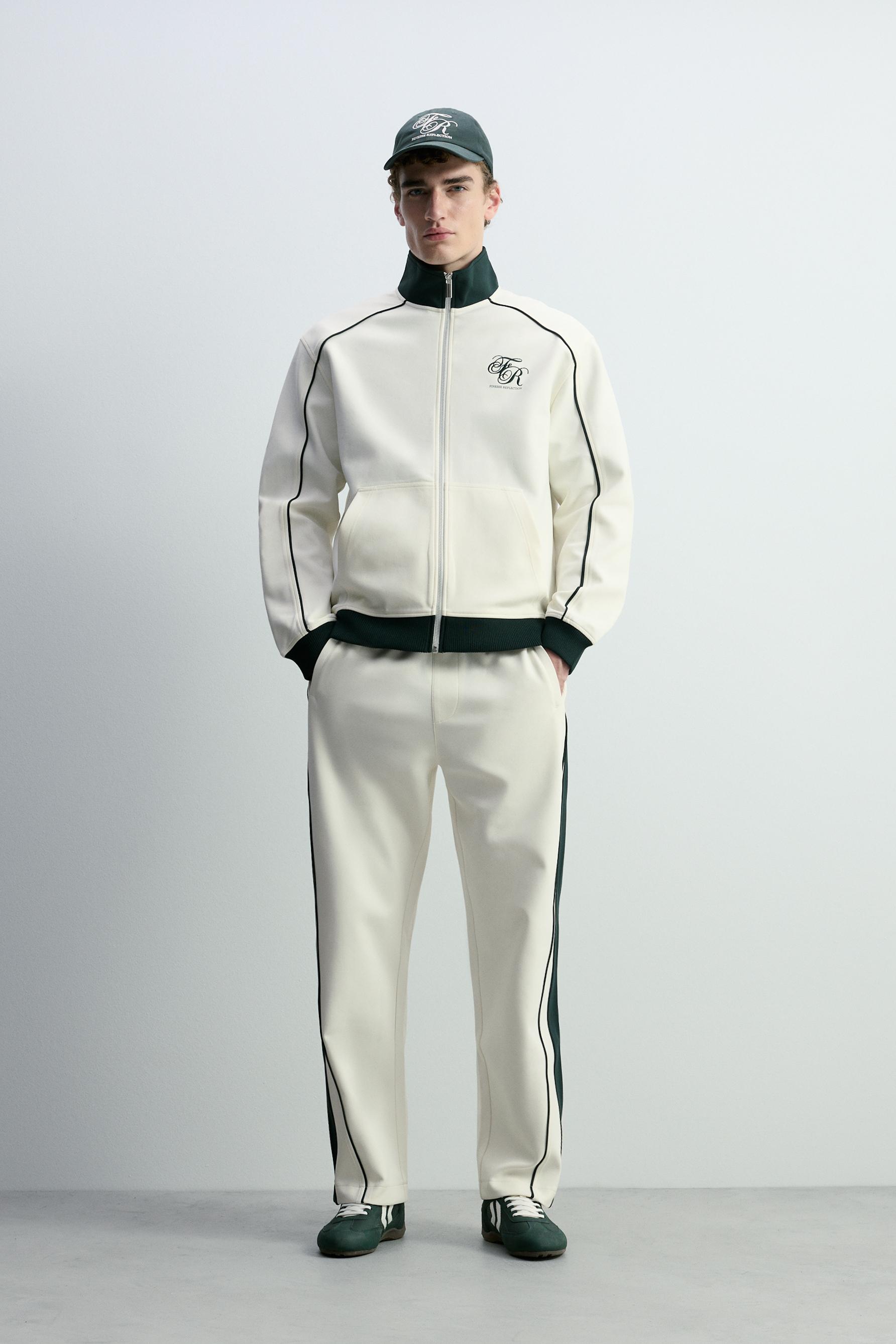 Pantalón interlock bandas