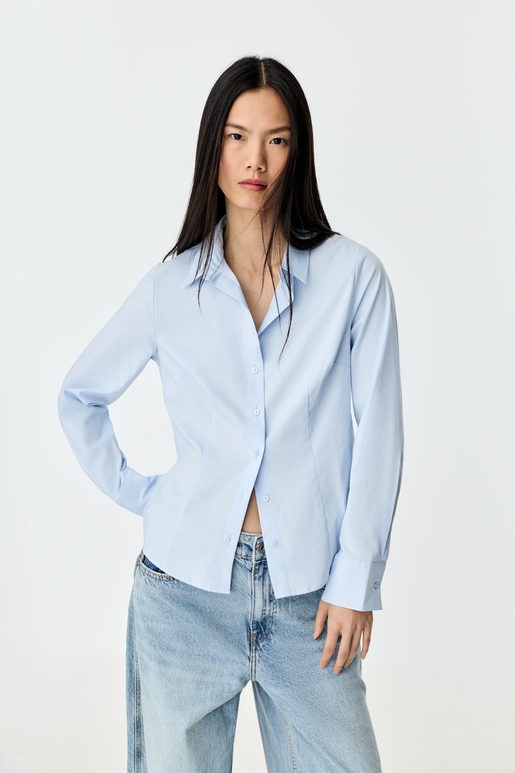 Camisa popelín entallada