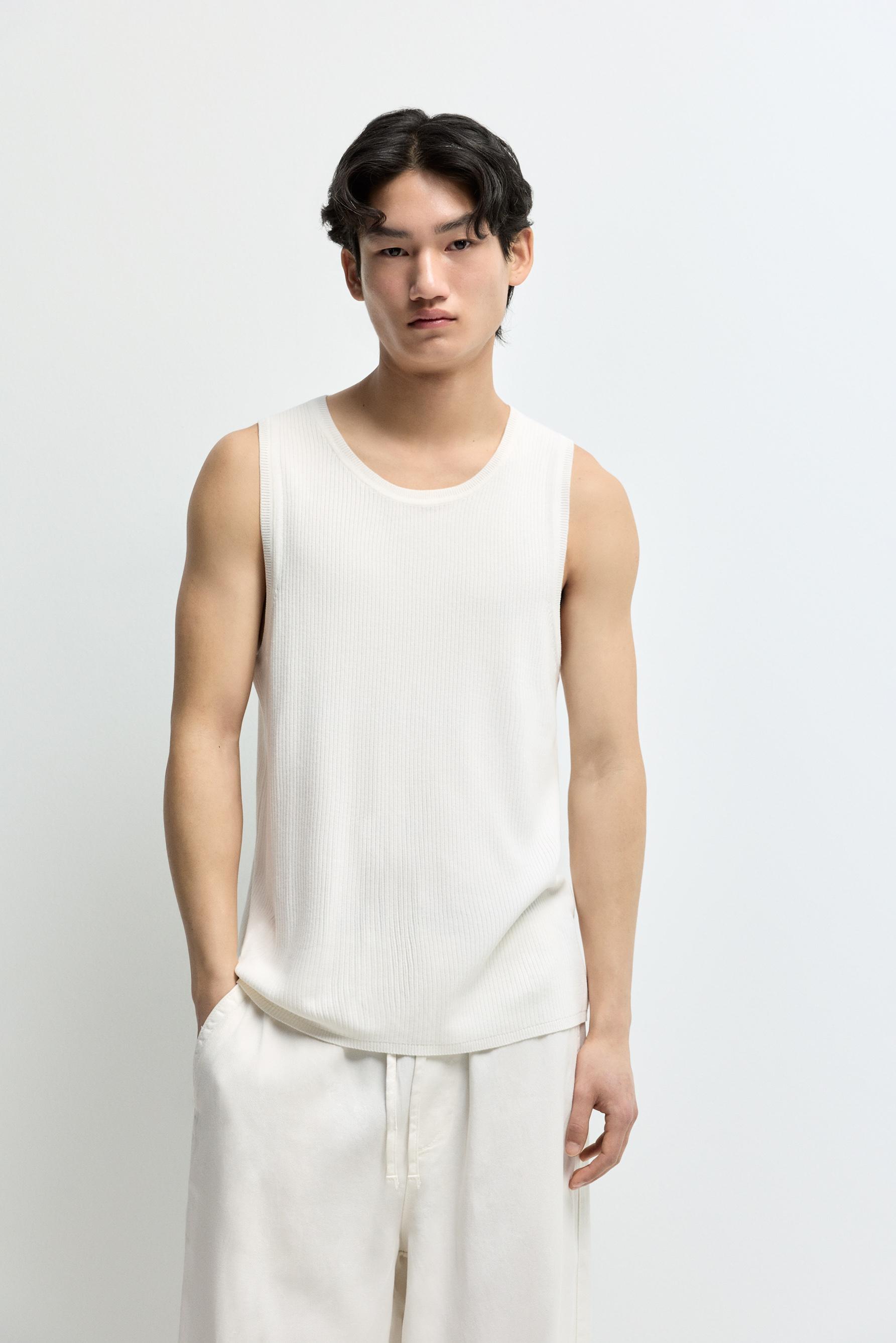 Camiseta tirantes canalé