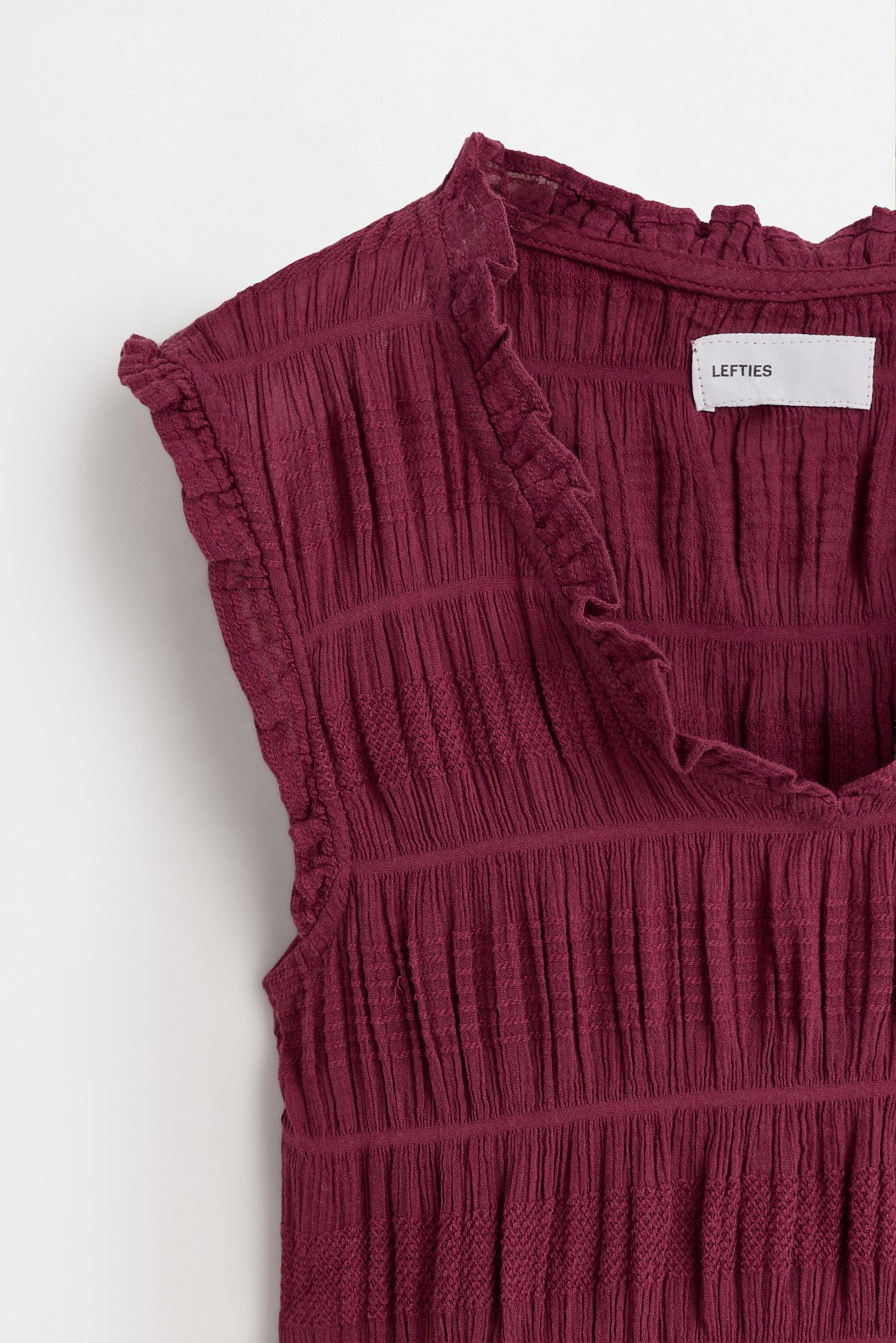 Gathered blouse — MAUVE PINK