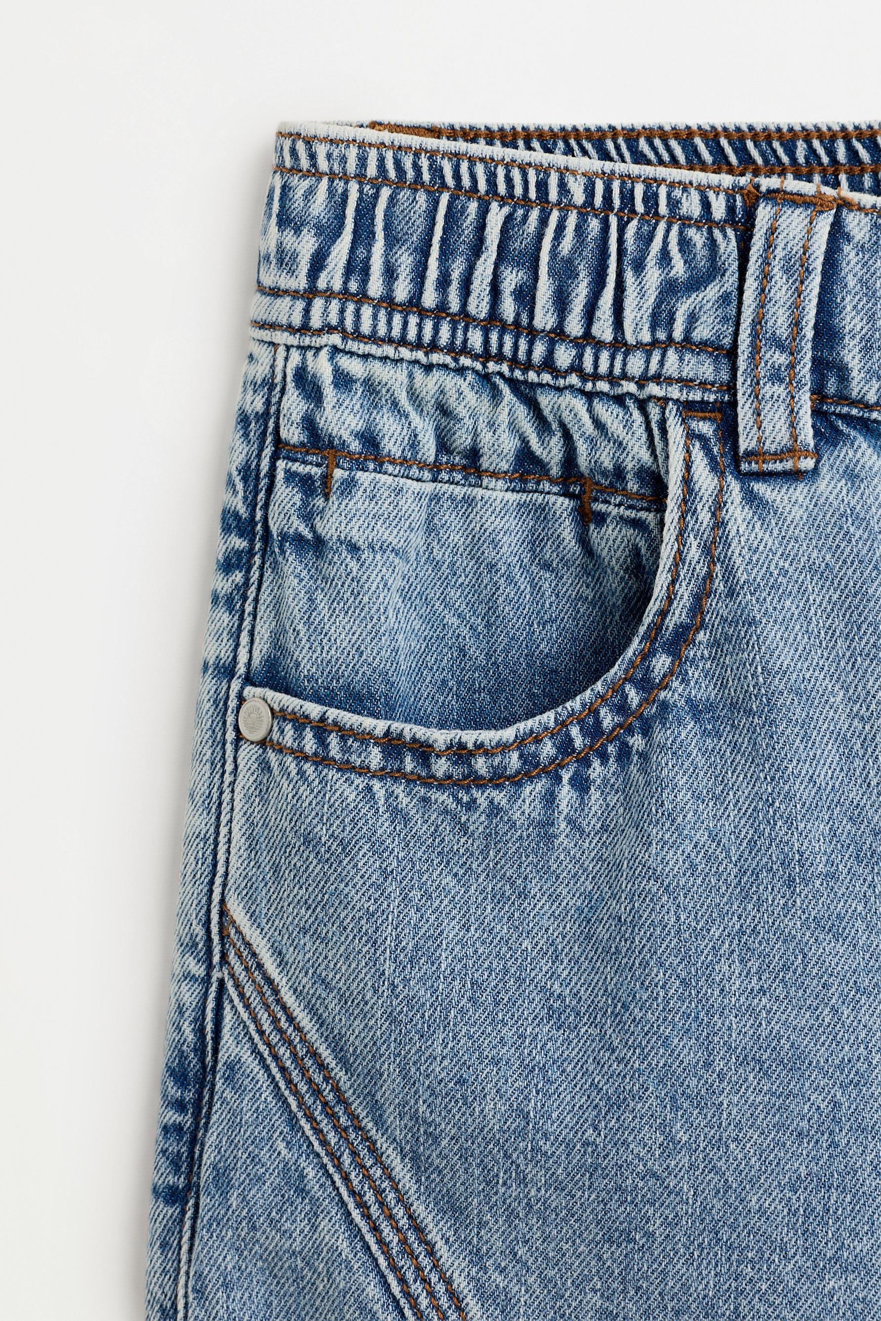 Denim skater Bermuda shorts — MEDIUM BLUE