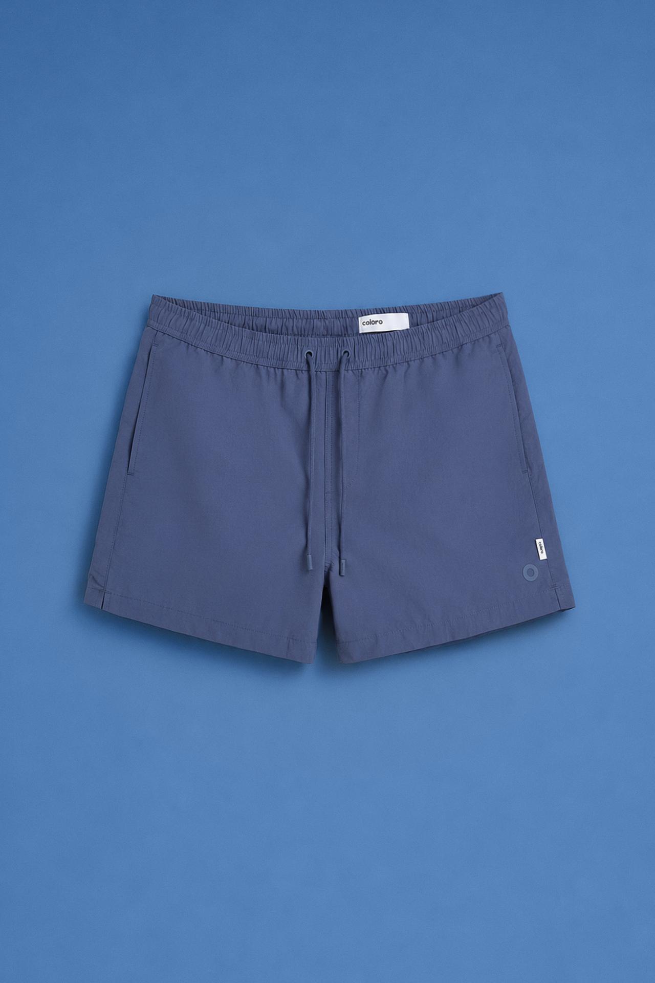 Coloro x Lefties straight swim trunks — FADED PETROL BLUE
