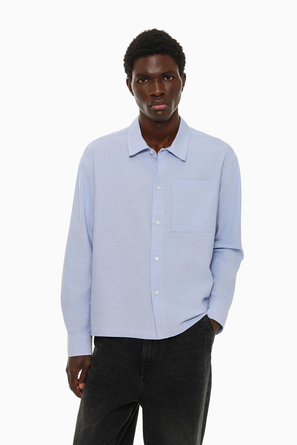 Boxy fit Oxford shirt