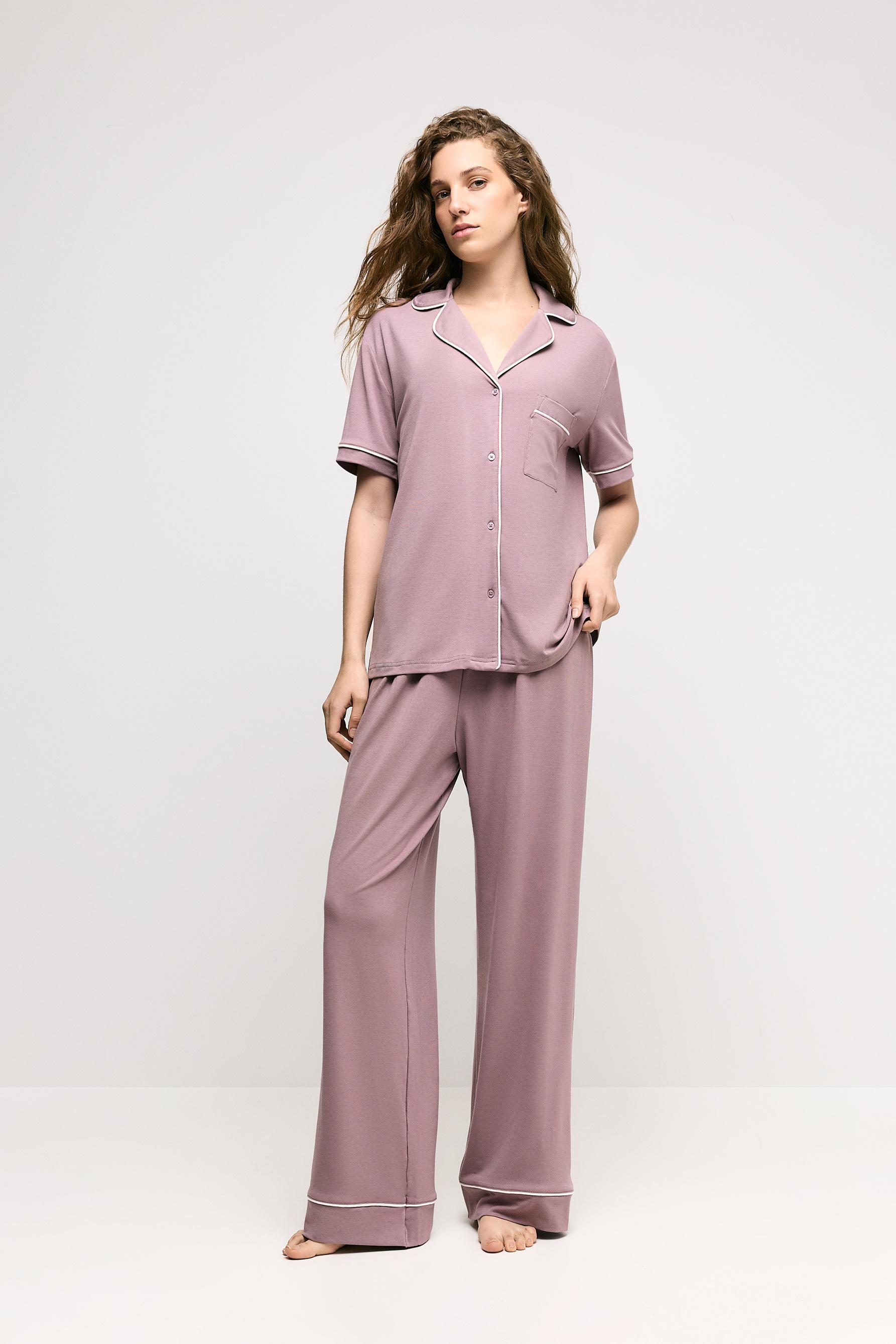 Pijama camisero largo