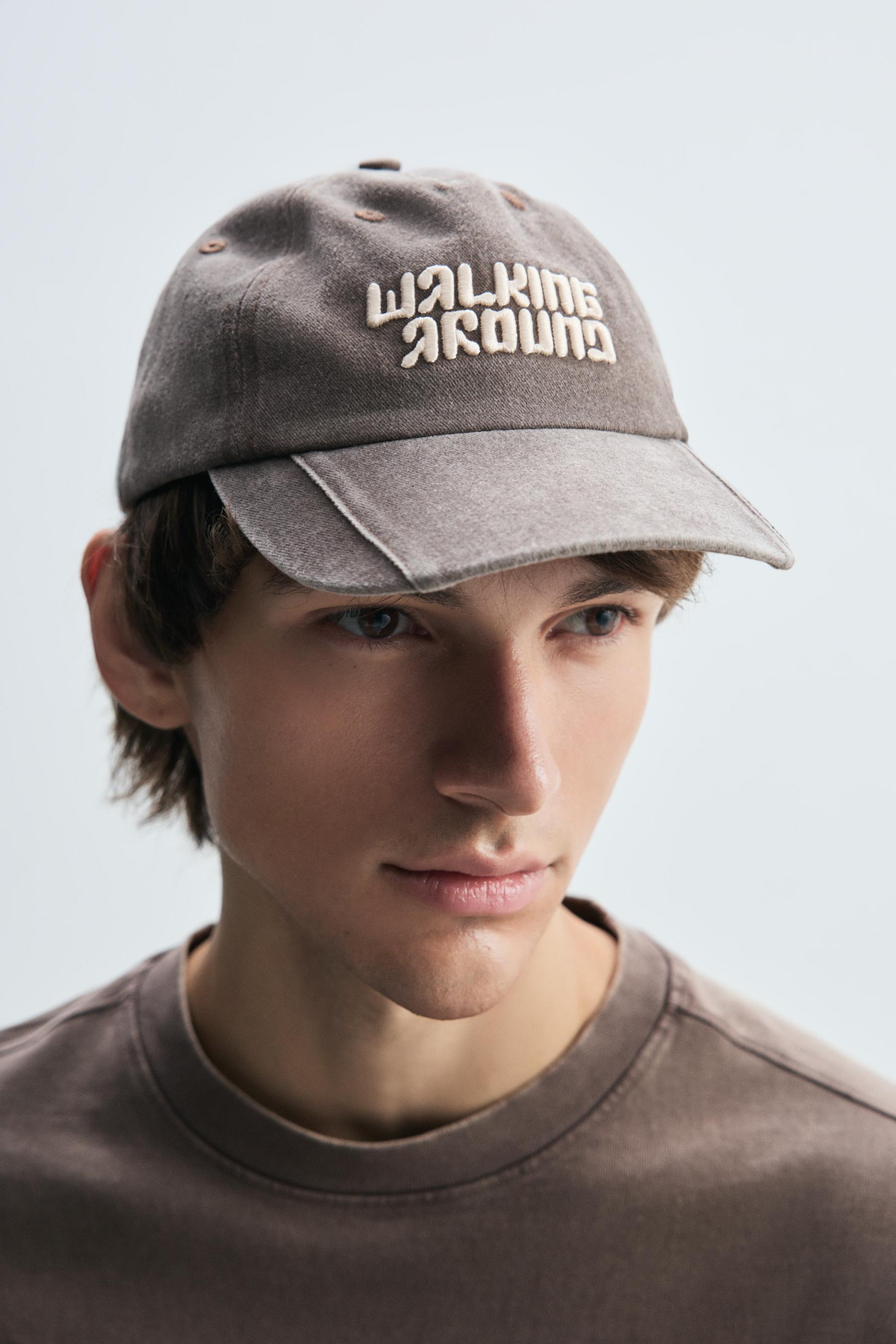 Gorra efecto lavado bordado