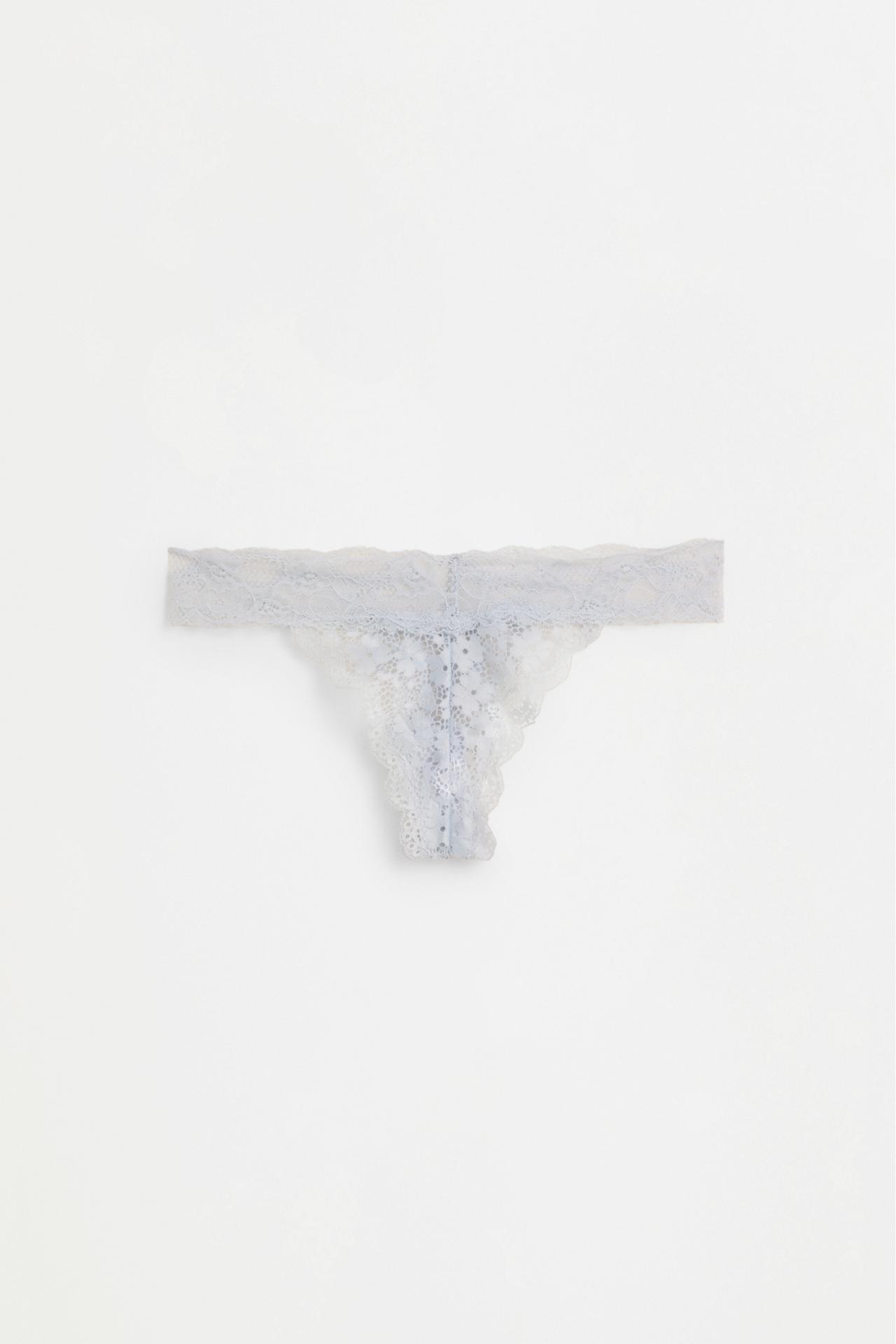 Lace thong — SKY BLUE