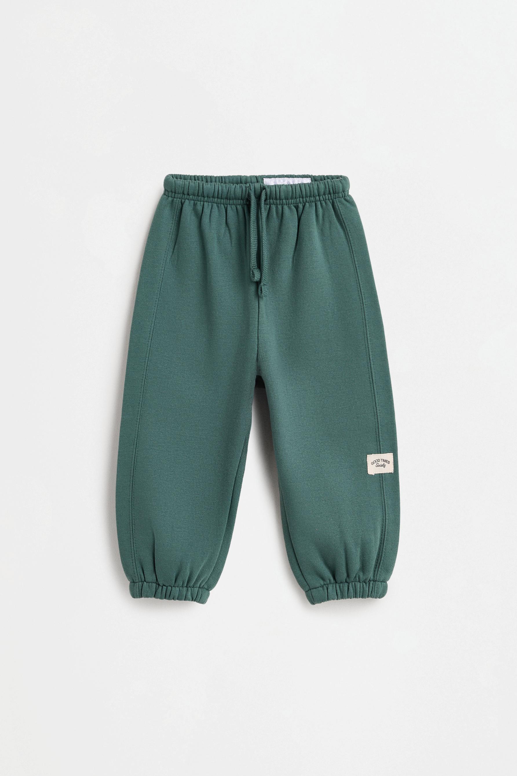 4-pack of plain plush joggers — NAVY