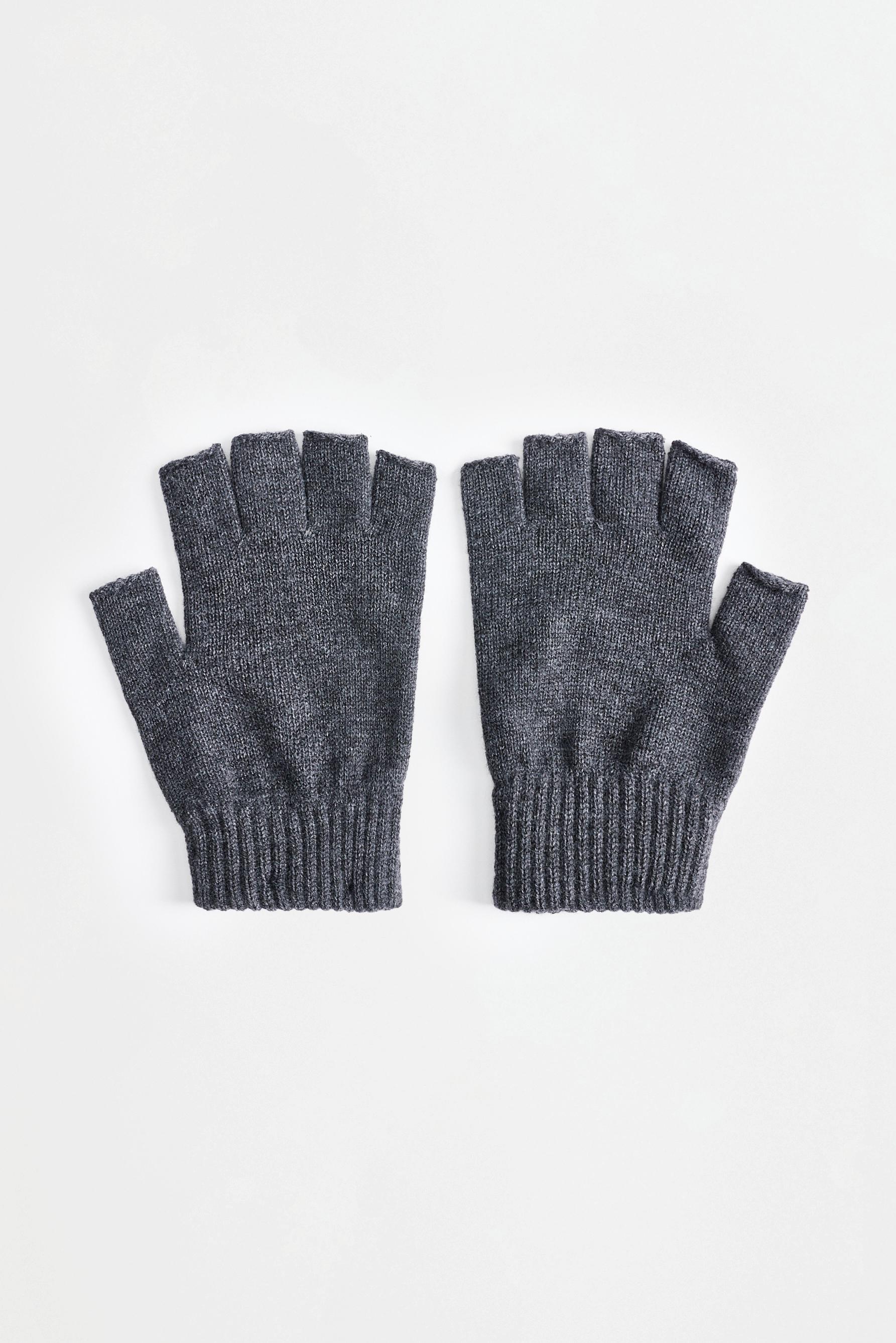 Knit mittens — ANTHRACITE GREY