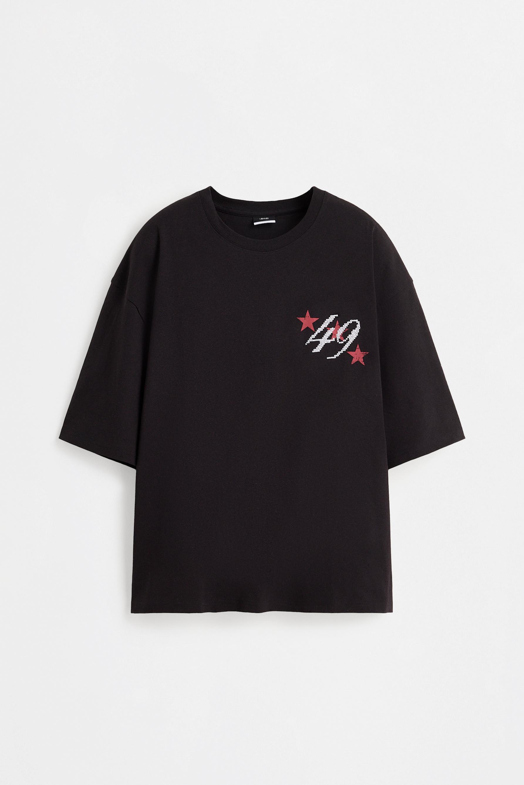 Printed T-shirt — BLACK