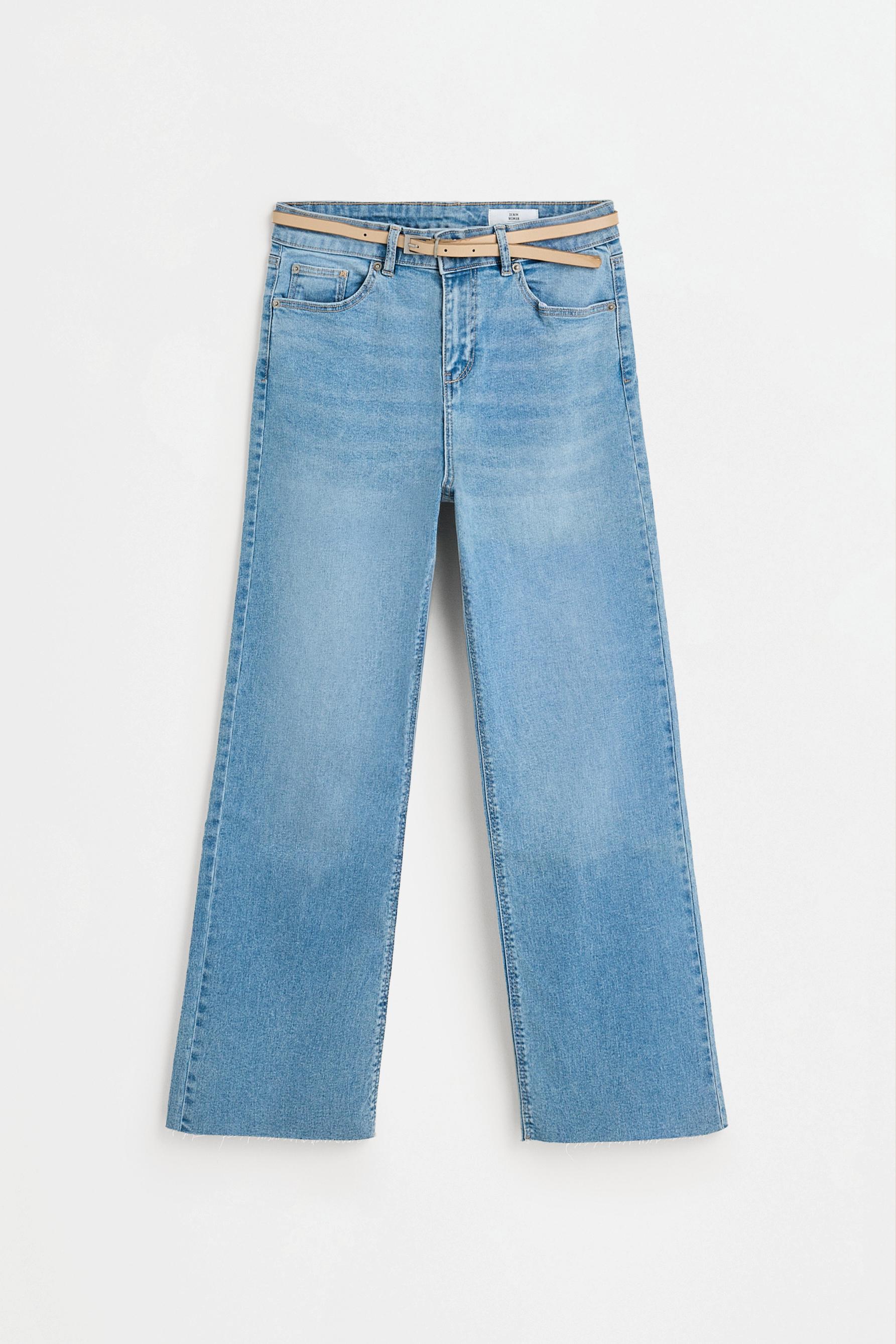 Mini bell bottom jeans — SKY BLUE MARL