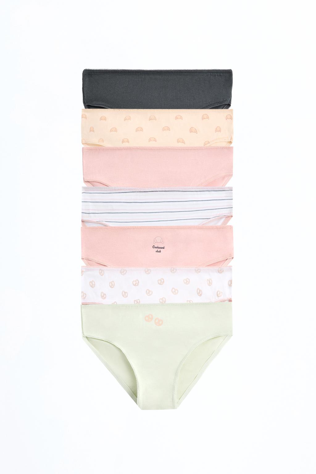7-pack of croissant print briefs