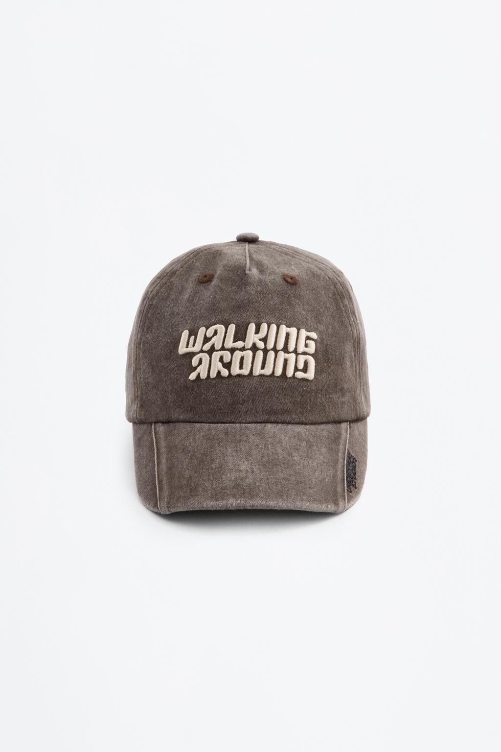 Faded embroidered cap