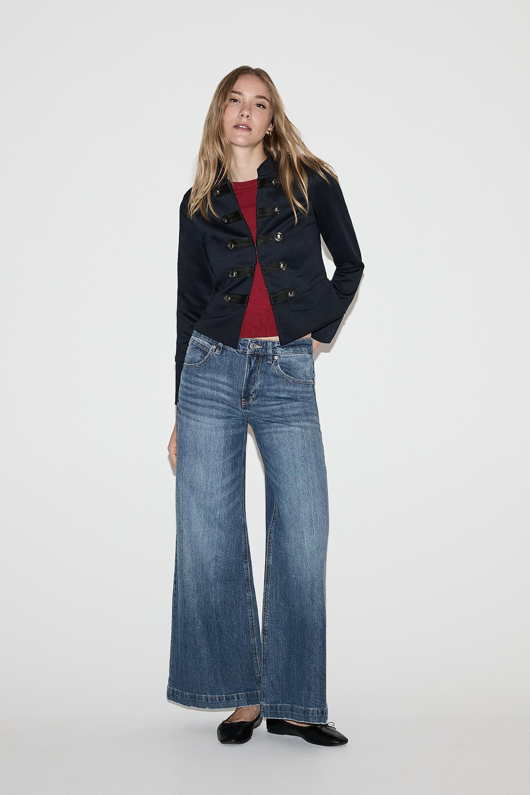 Fitted toggle jacket — NAVY
