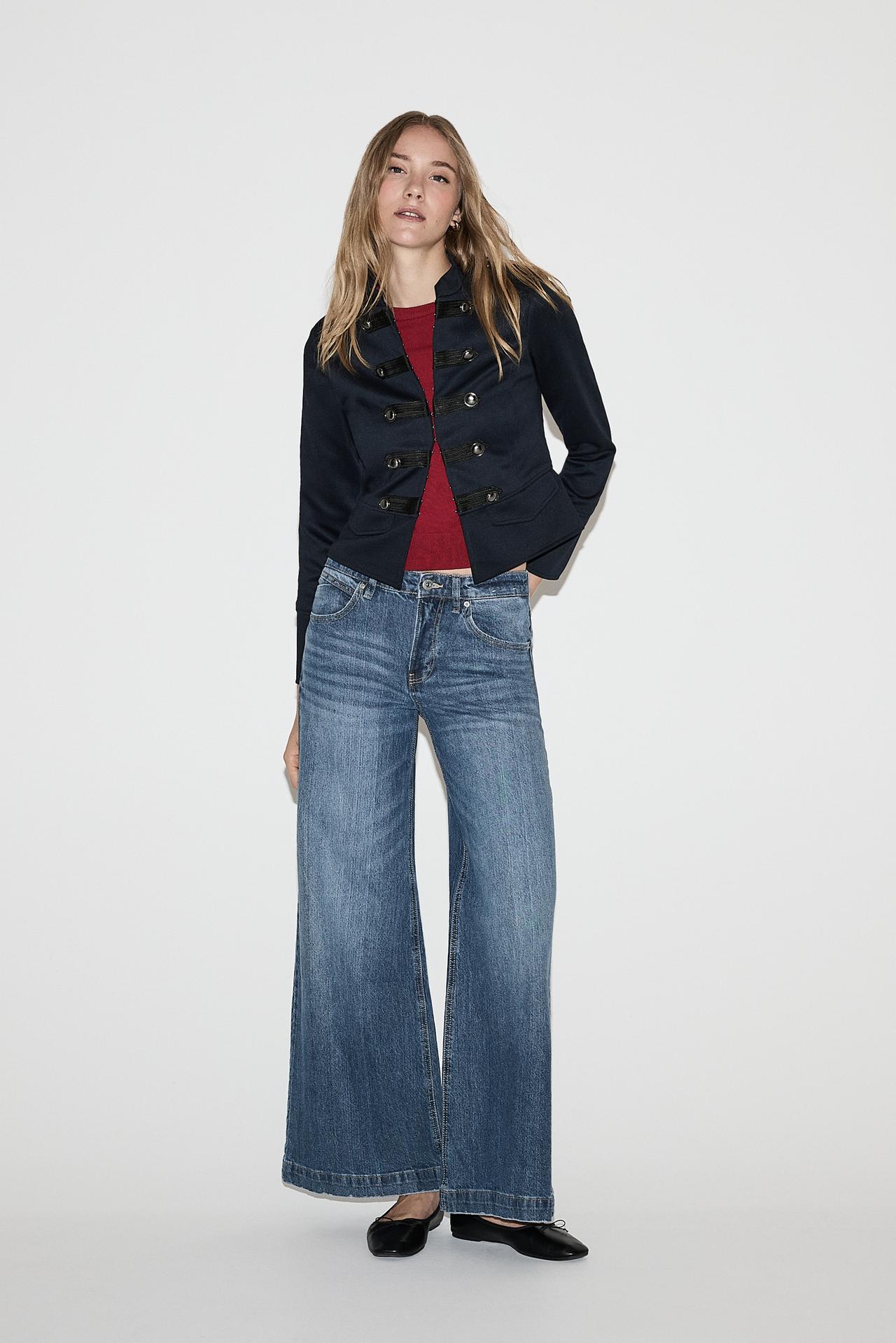 Fitted toggle jacket — NAVY