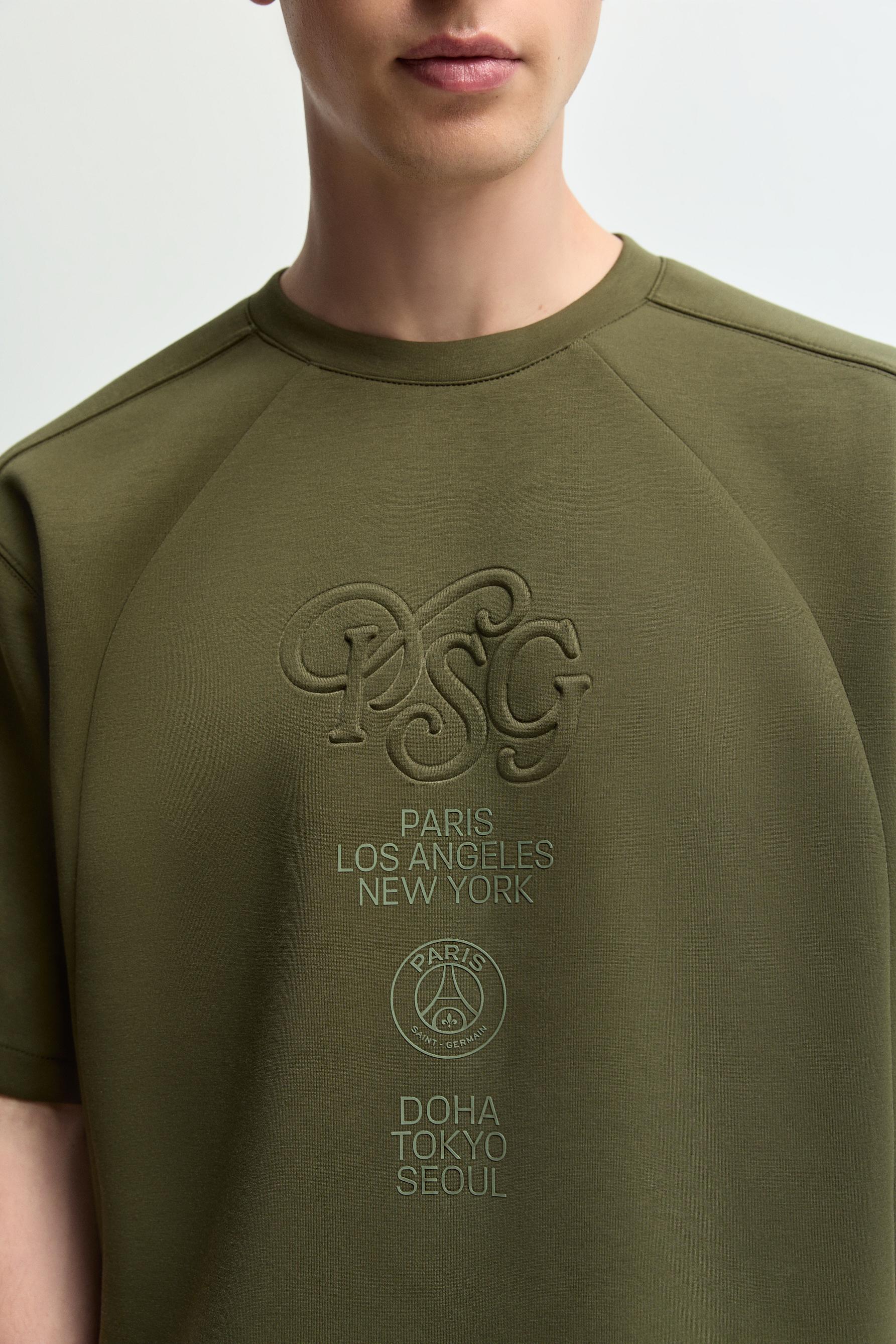 Paris Saint-Germain x Lefties interlock T-shirt — DARK KHAKI