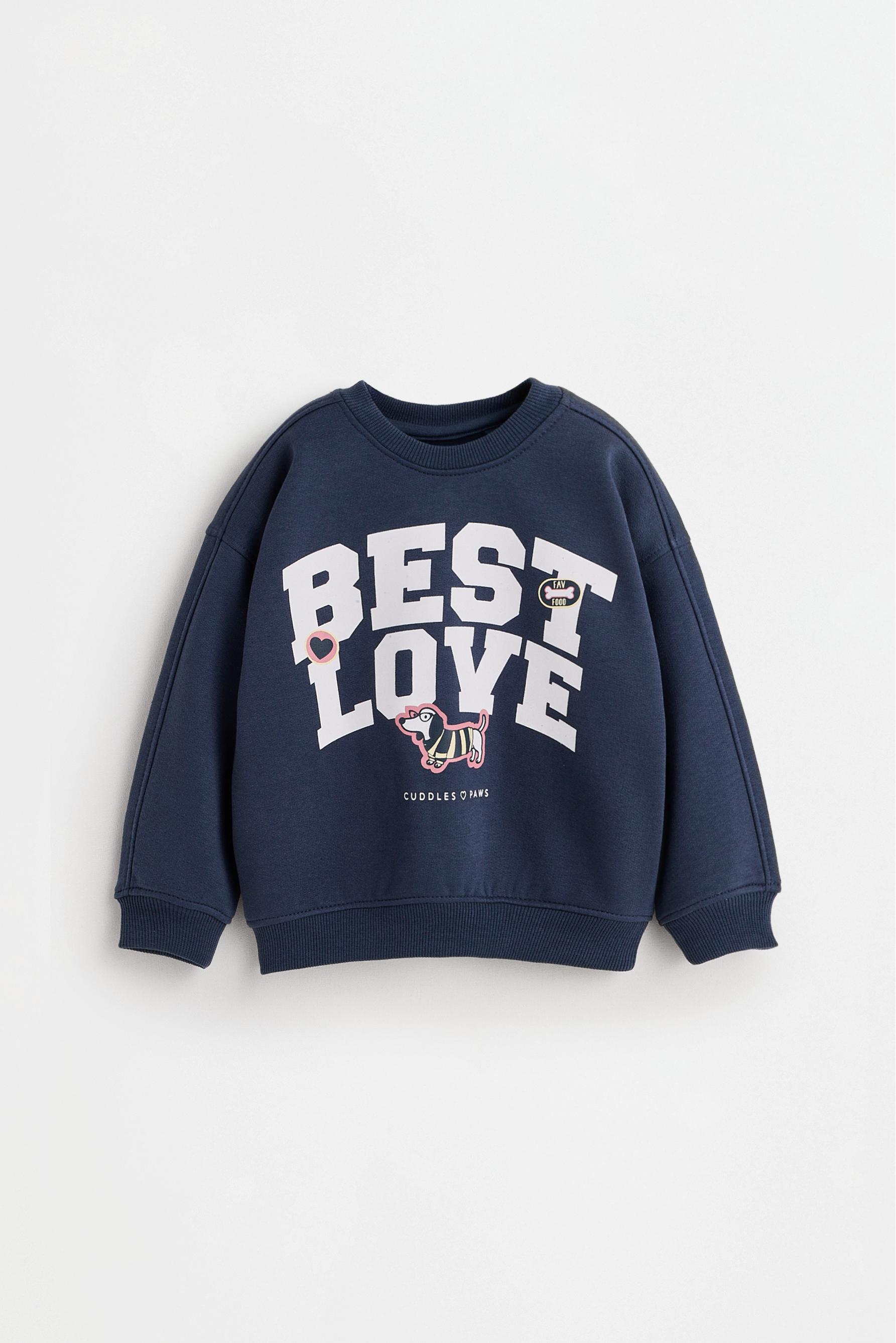 Pack of 2 contrast sweatshirts — DARK NAVY