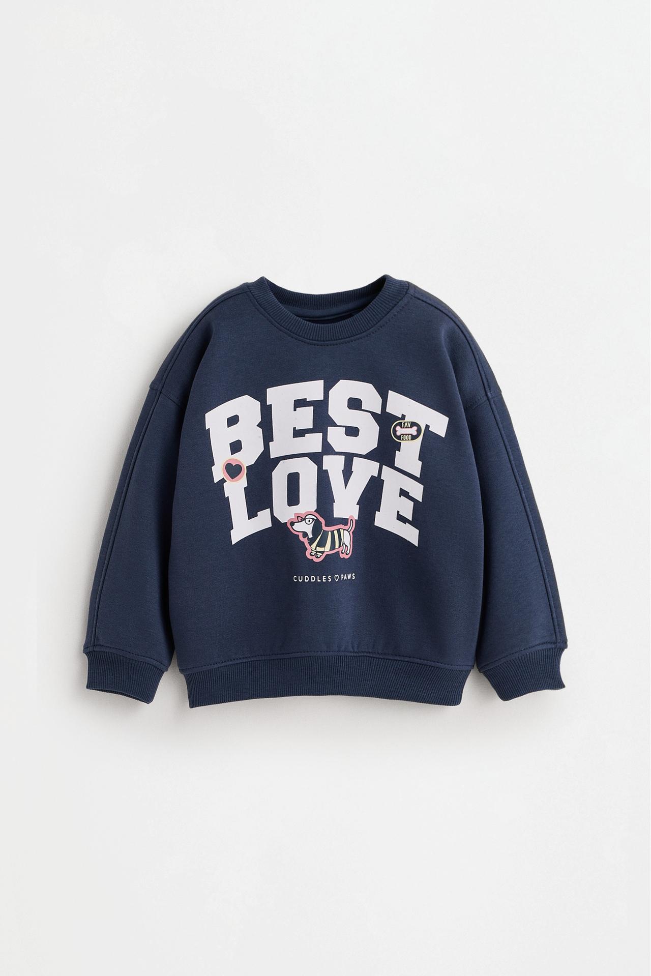 Pack of 2 contrast sweatshirts — DARK NAVY