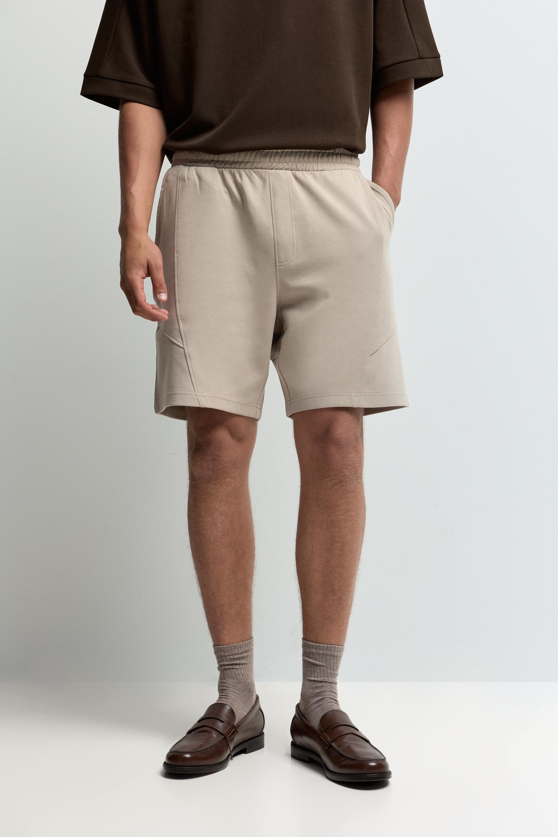 Interlock Bermuda shorts — SAND