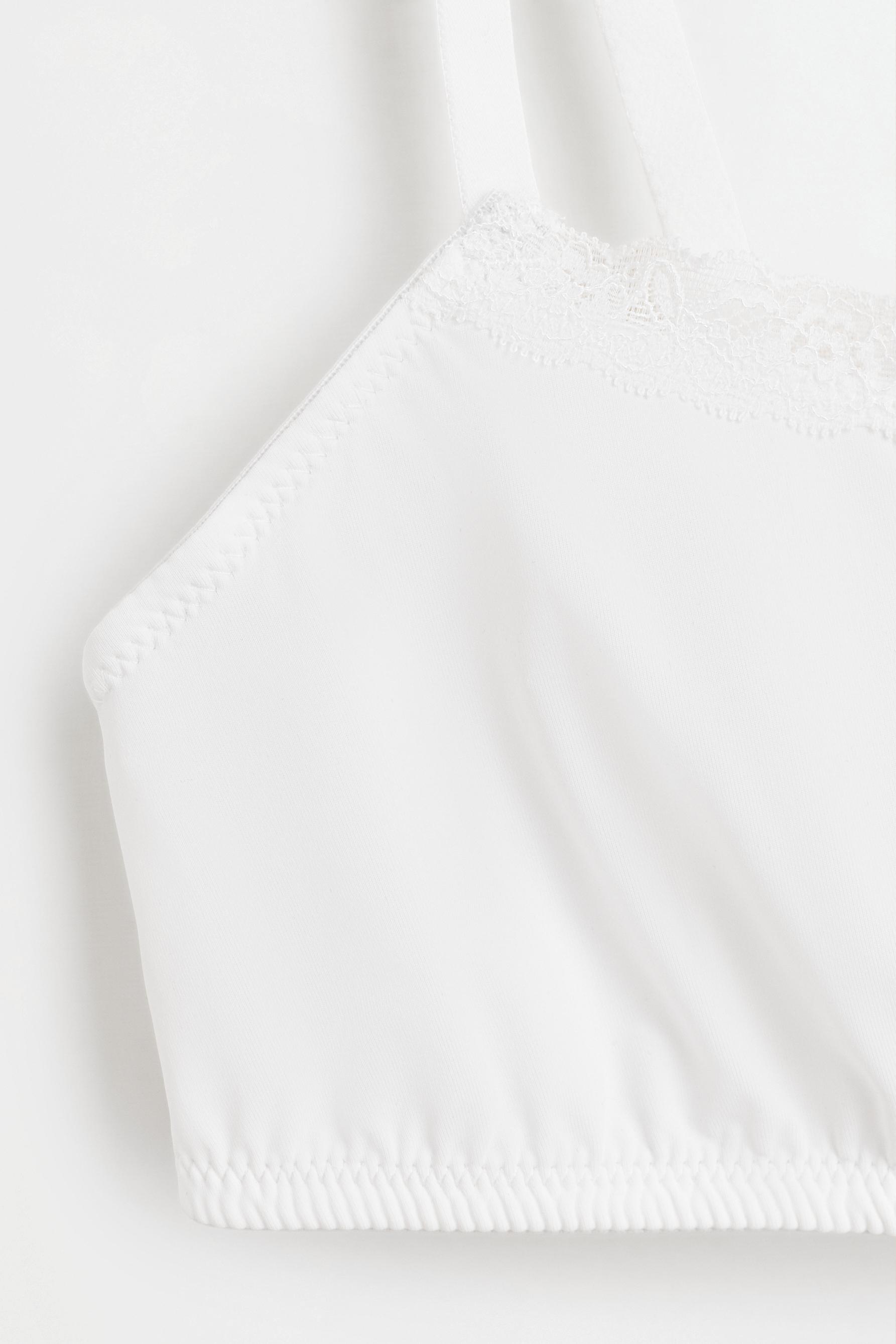 Lace Bra Top (Pack of 2) — WHITE