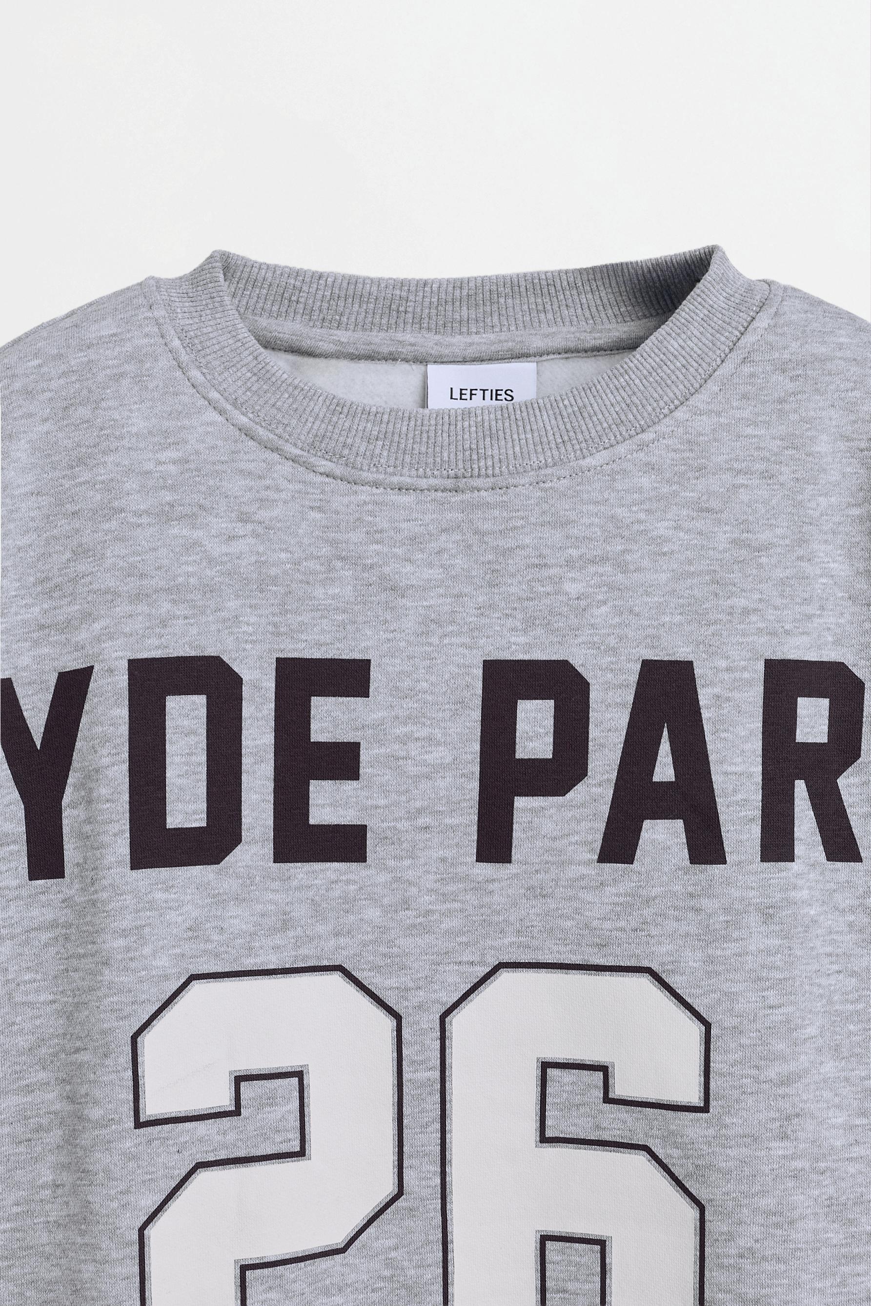 Printed sweatshirt — GREY MARL