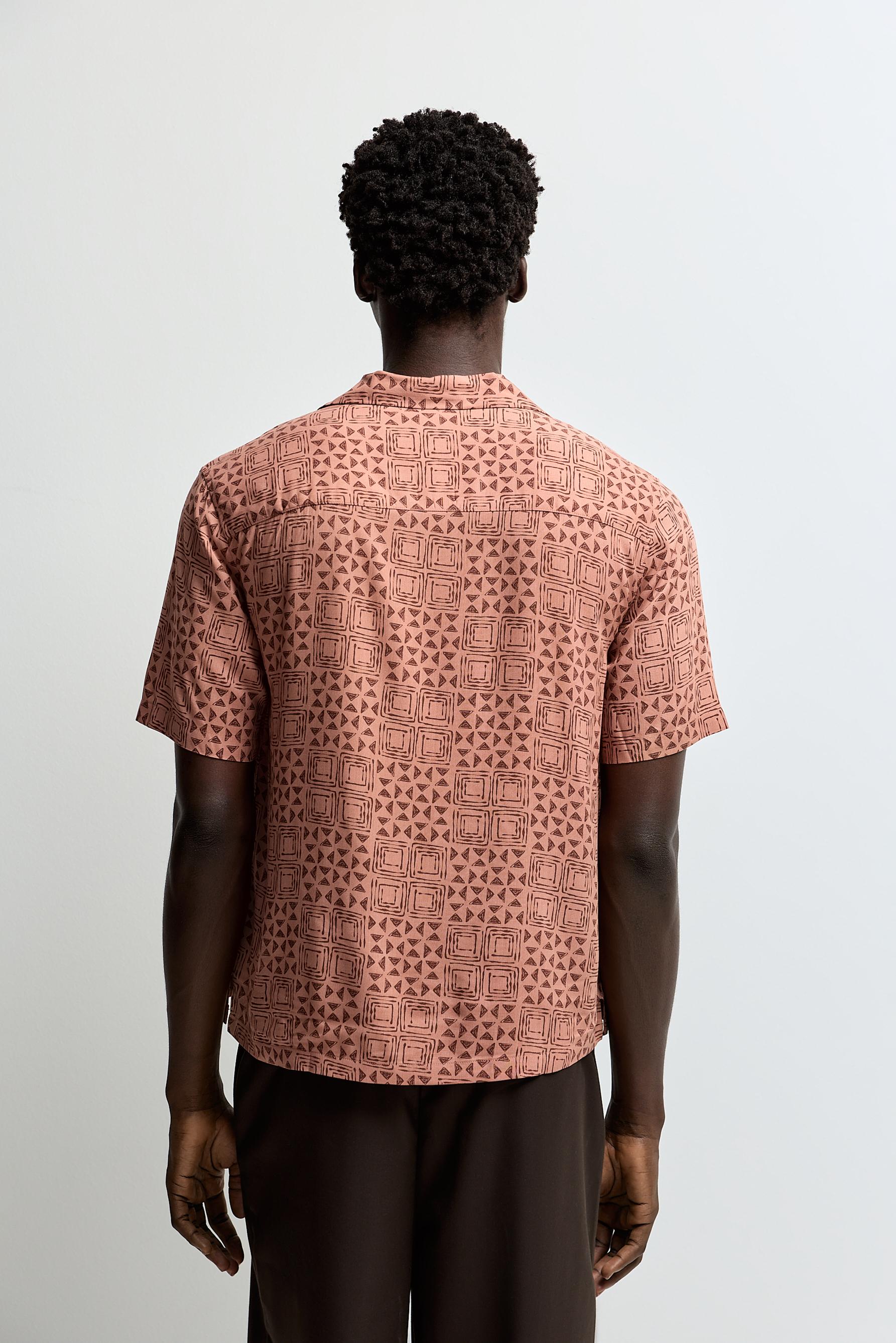 Resort shirt — SALMON PINK