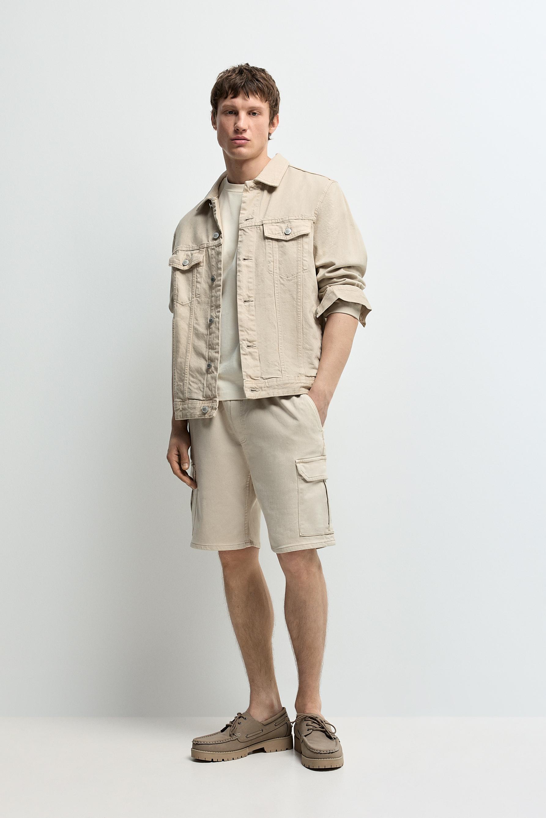 Bermuda denim jogger cargo