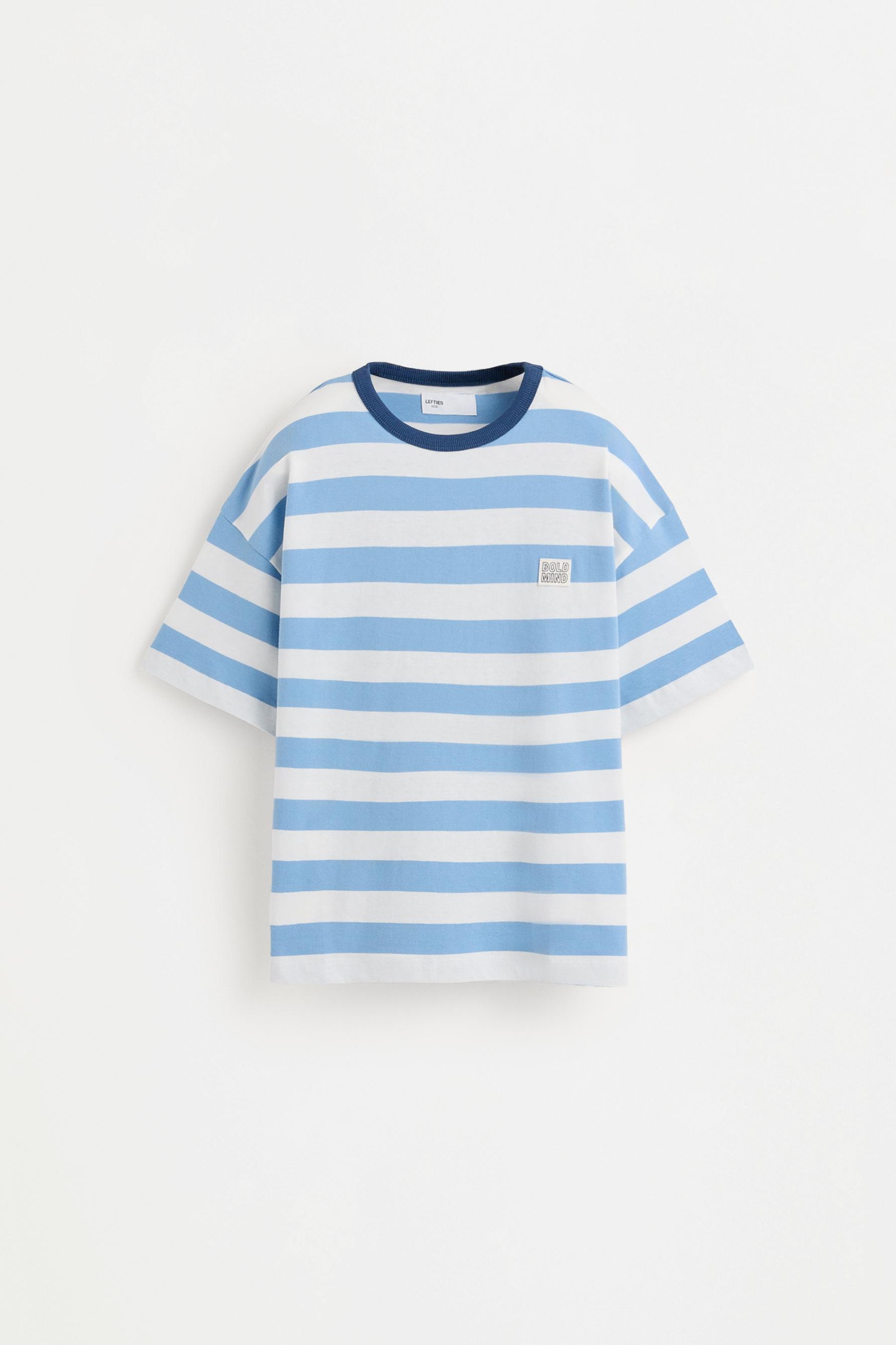 Striped T-shirt — PALE BLUE