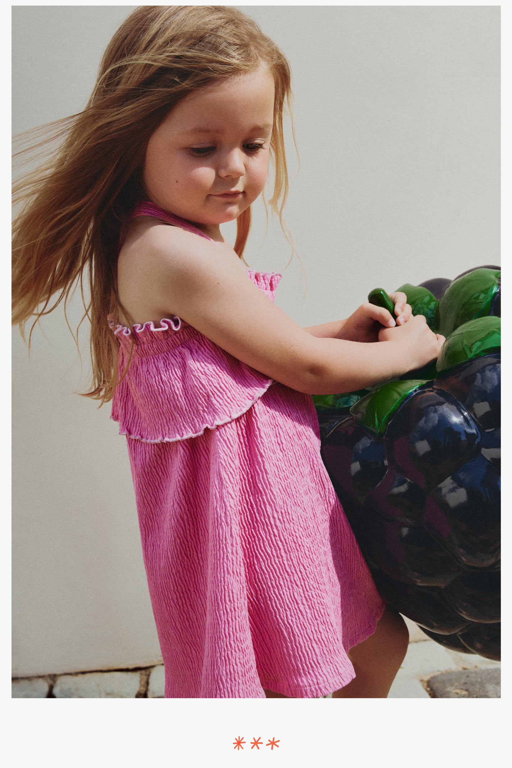 Ruffled dress — FUCHSIA