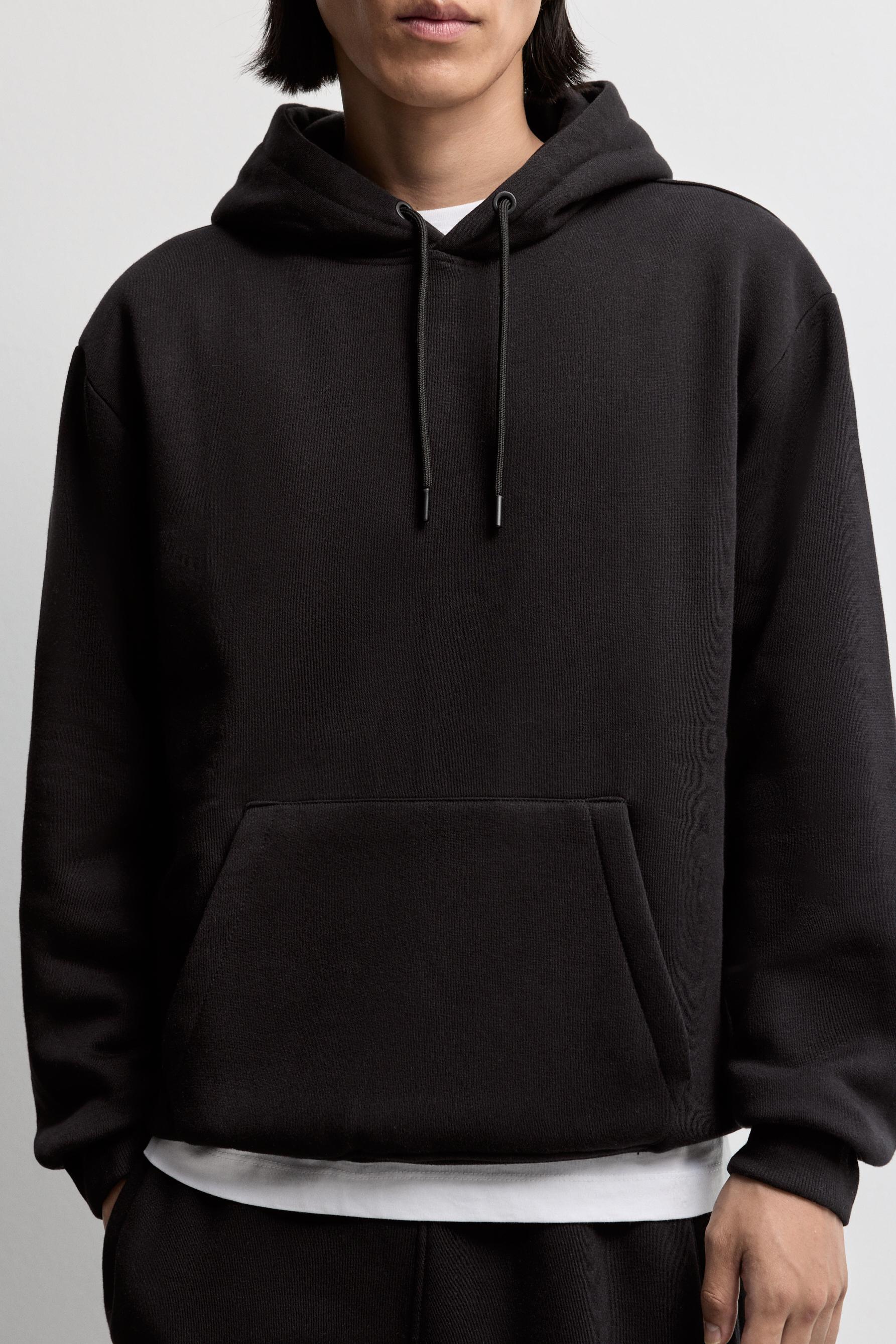 Basic hoodie — BLACK