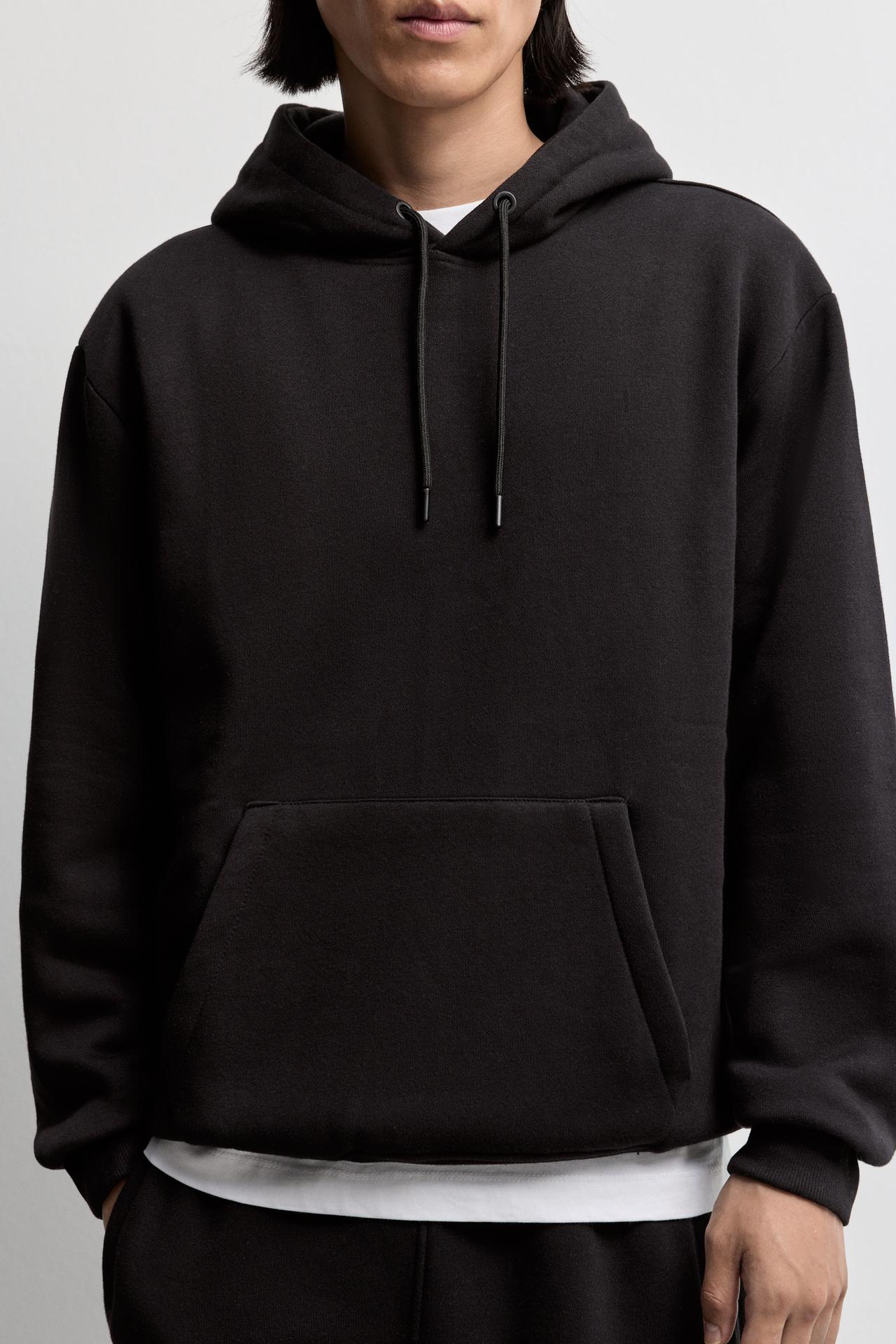 Basic hoodie — BLACK