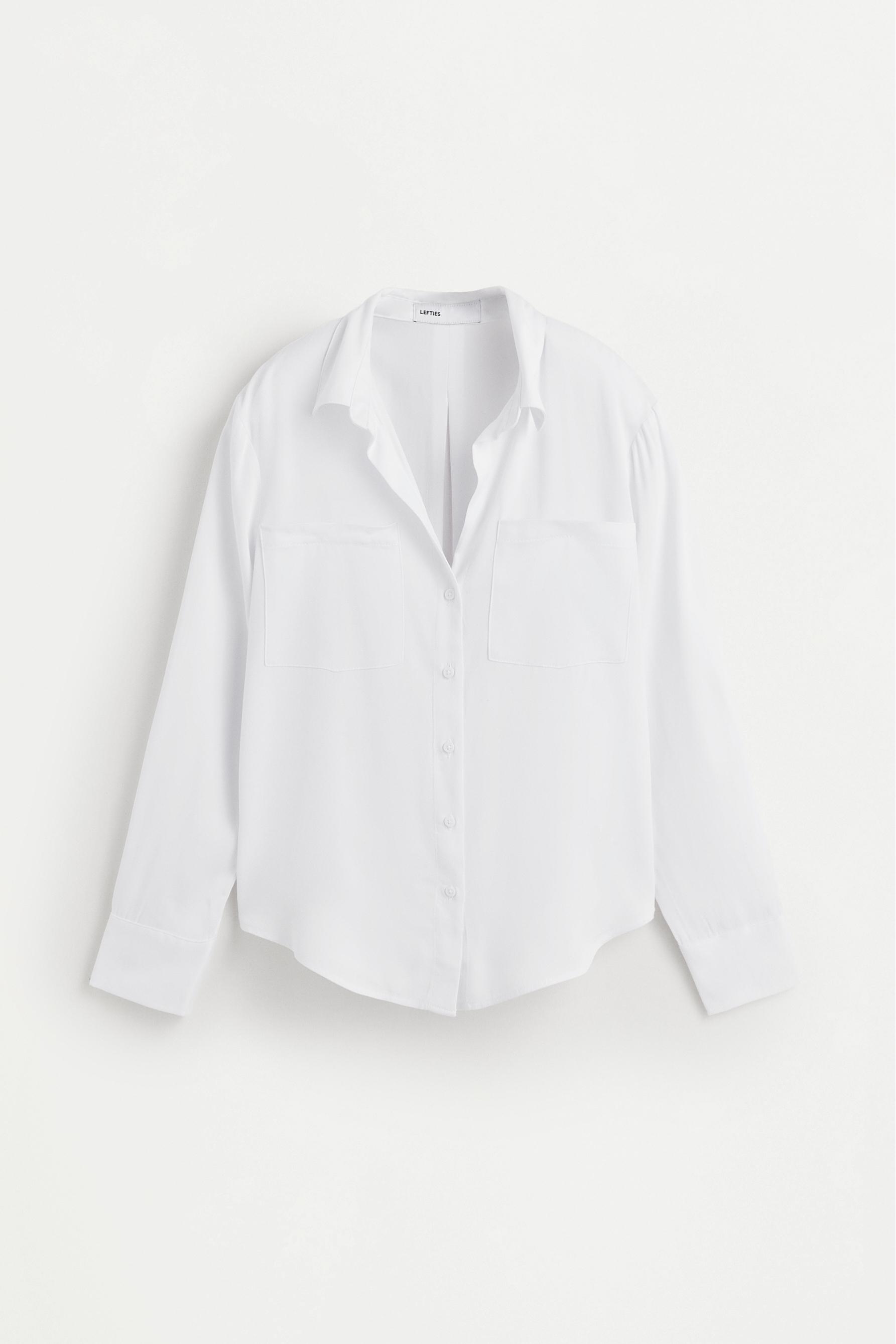 Basic henley shirt — WHITE