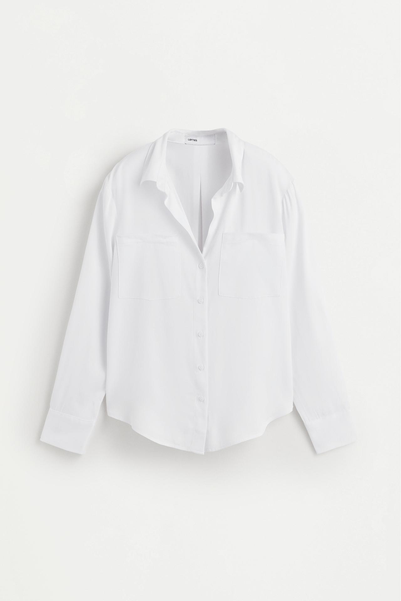 Basic henley shirt — WHITE