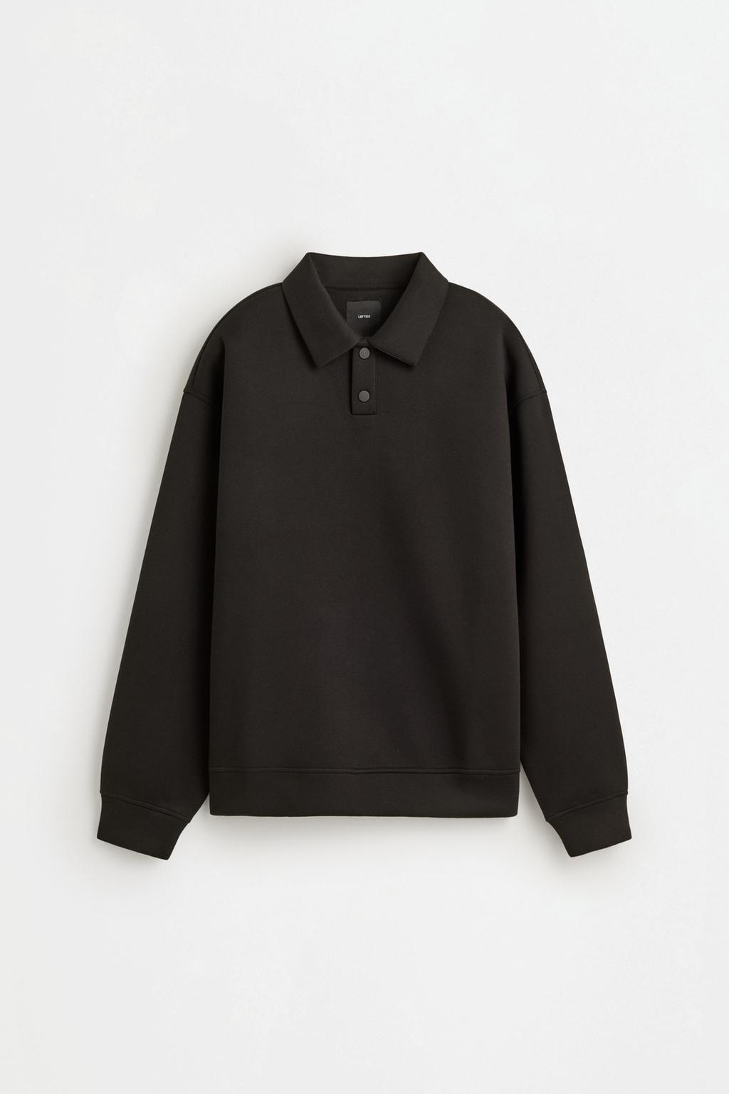 Lefties Neoprene-effect polo sweatshirt