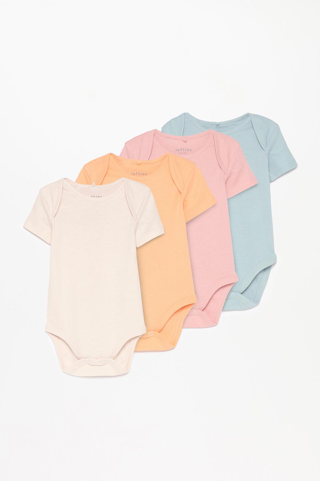 Pack of 4 basic bodysuits