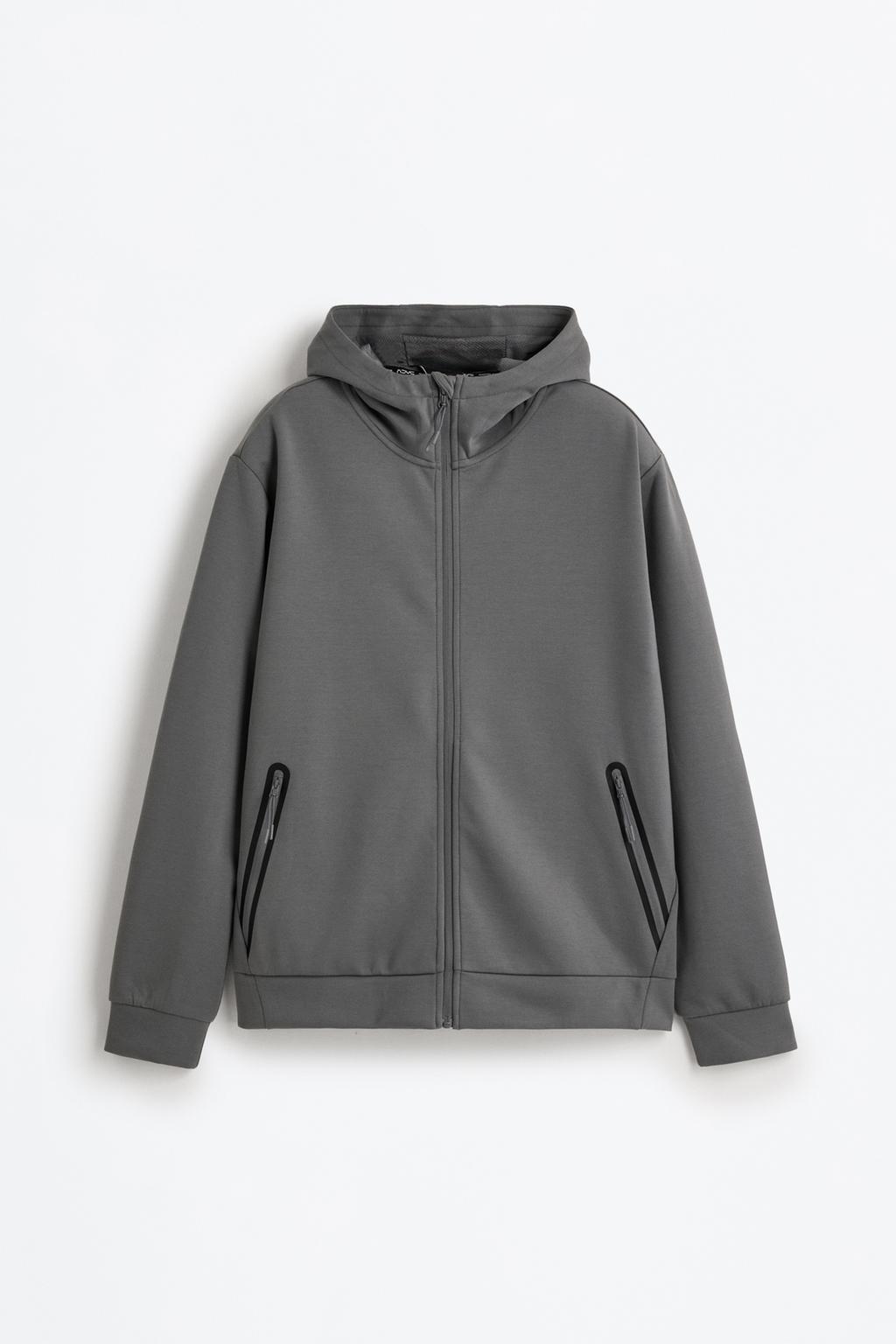 Interlock zip sweatshirt
